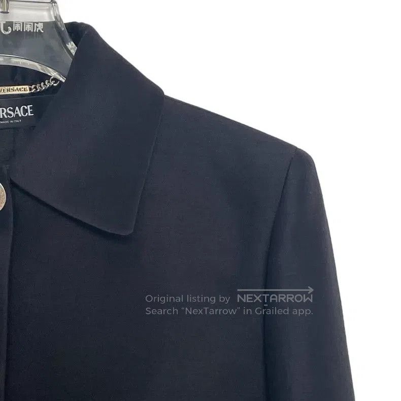 Versace Versace Black long-sleeved single-breasted jacket jacket Size XS / US 0-2 / IT 36-38 - 3 Thumbnail