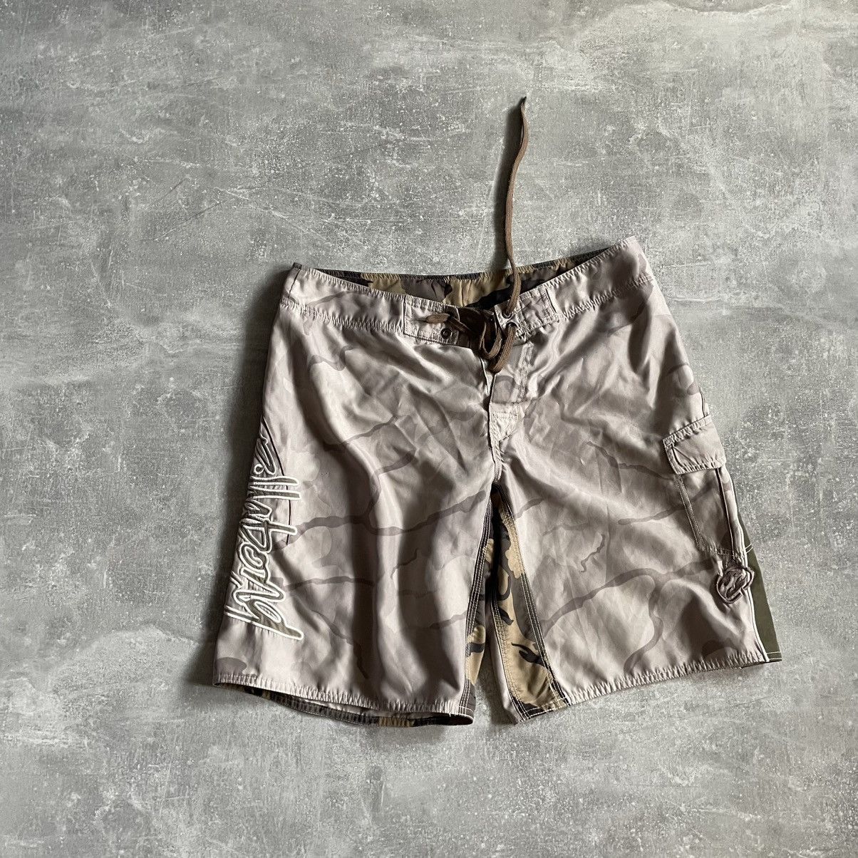 Billabong Vintage y2k Billabong Shorts Swim Big Spellout Plaid Size US 30 / EU 46 - 1 Thumbnail