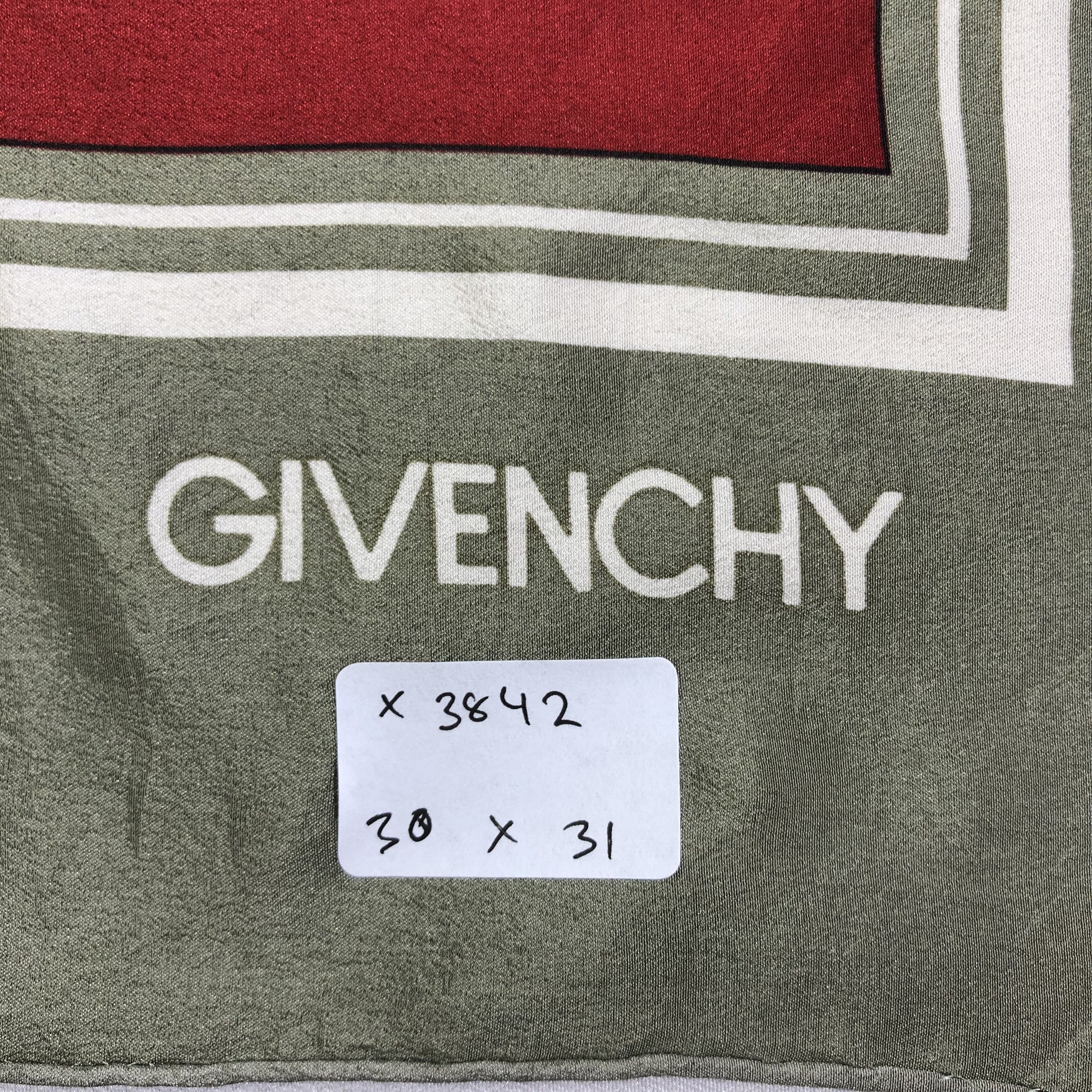 Vintage Vintage Givenchy Silk Scarf Size ONE SIZE - 5 Thumbnail
