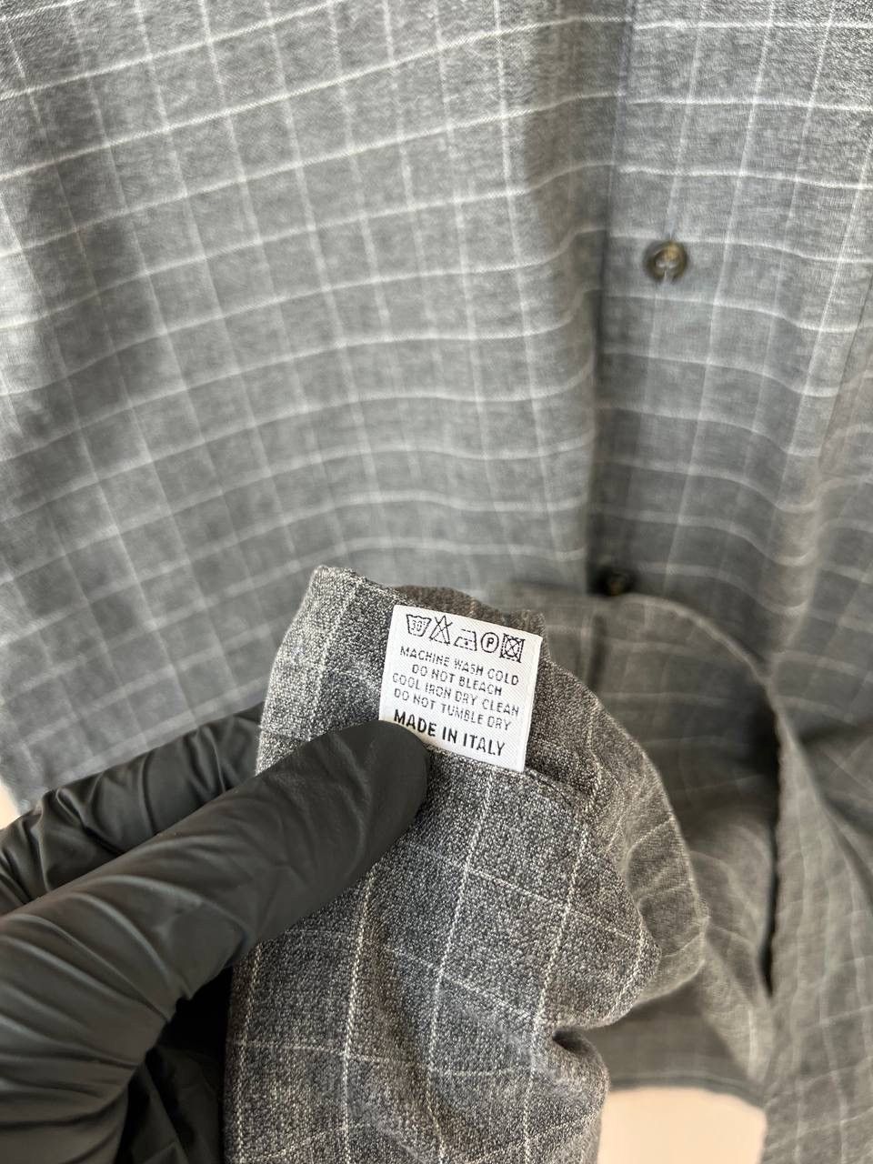 Canali Canali Green Label Check Button Down Shirt Mens Size 39 (M) Size US M / EU 48-50 / 2 - 11 Thumbnail