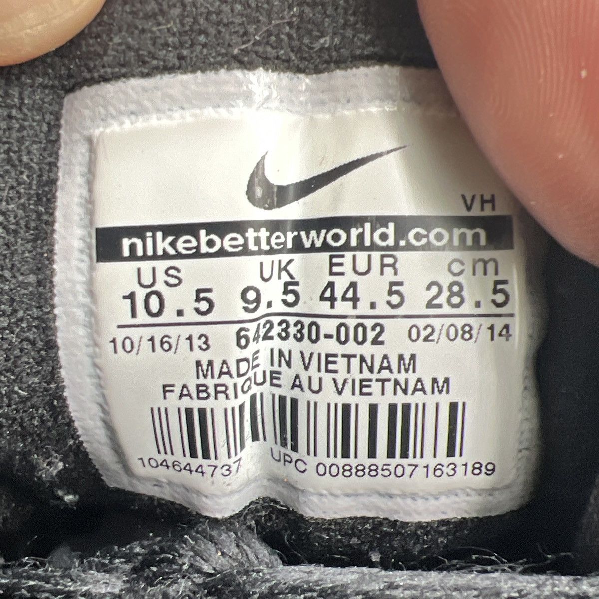 Nike Air raid black flint grey Size US 10.5 / EU 43-44 - 6 Thumbnail