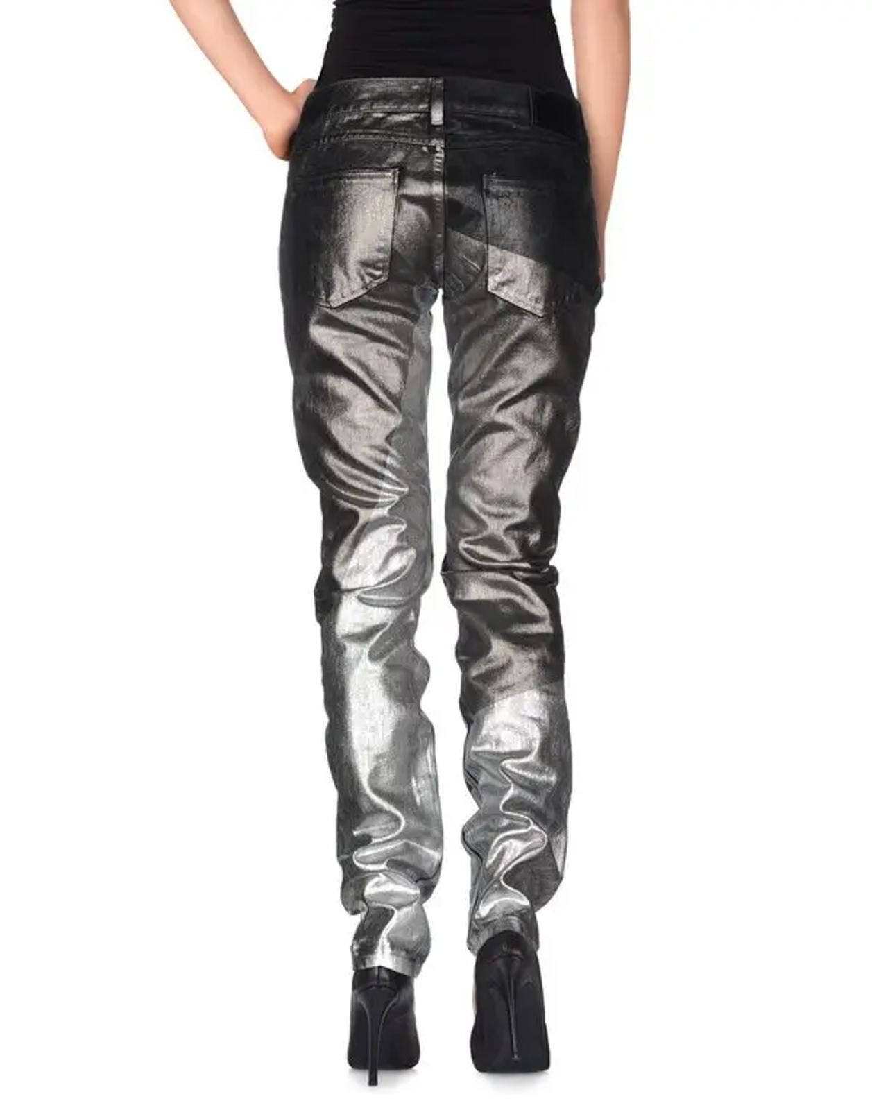 Diesel Diesel Silvered cotton boyfriend jeans Sz25 Ret$699 Size 25" / US 0 / IT 36 - 4 Thumbnail