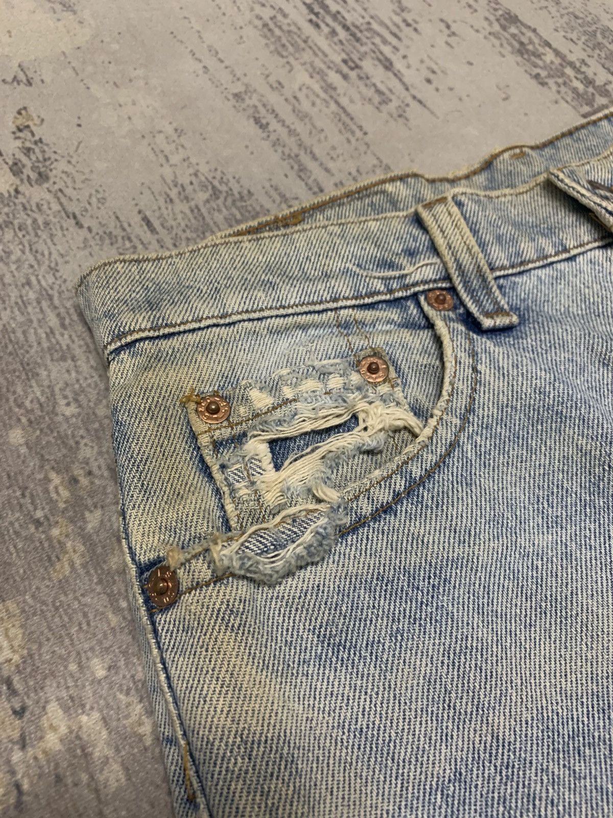 Levi's Thrashed Vintage Faded Distressed Levi’s 510 Size US 29 - 5 Thumbnail