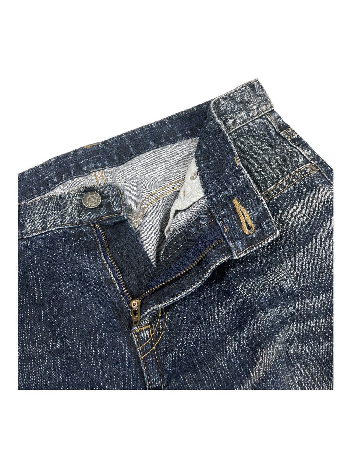 Tornado Mart Y2K Tornado Mart 🇯🇵 Beauty Wash Whiskers Stag Jeans Denim Size US 32 / EU 48 - 8 Thumbnail
