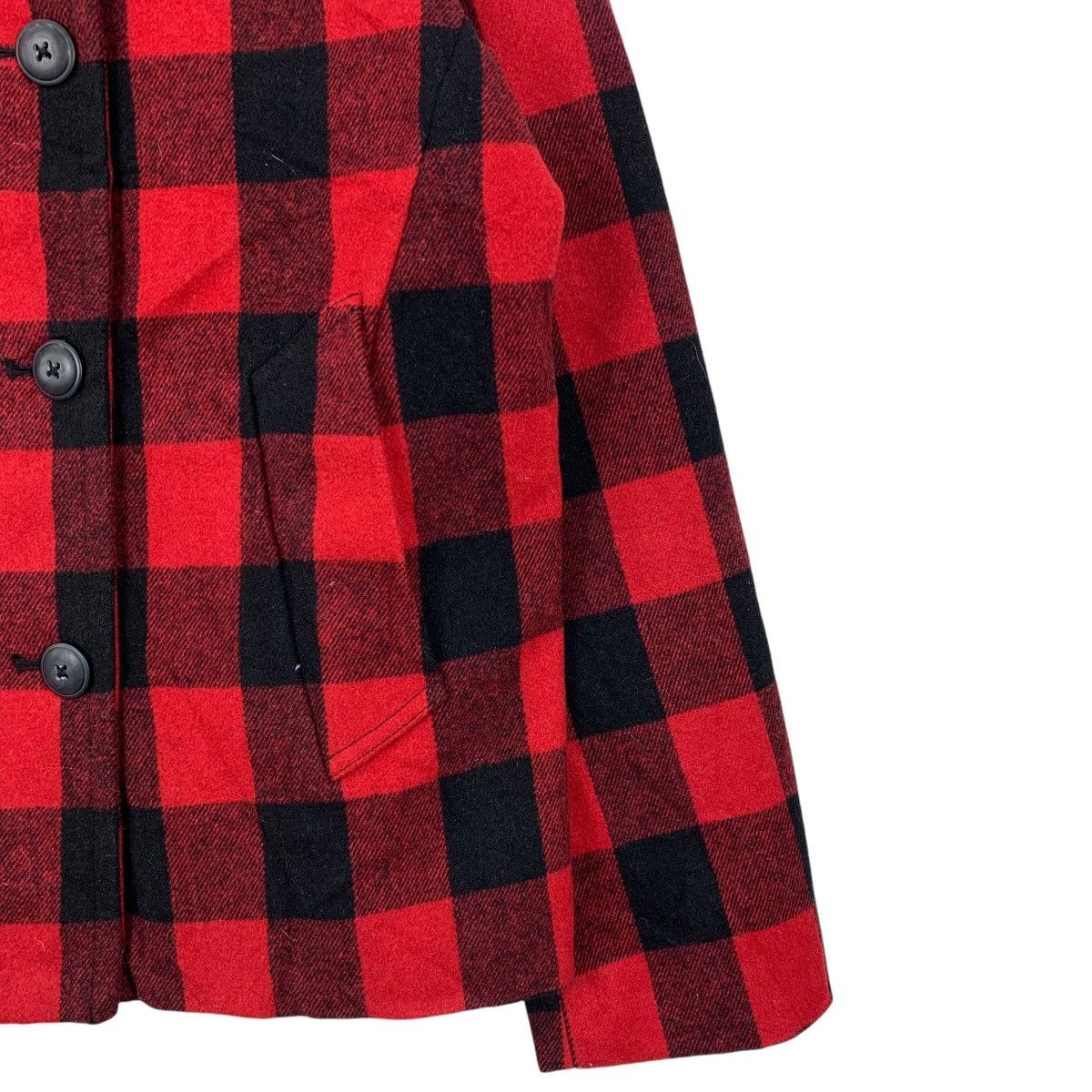 Gap GAP Casualwear Checkered Tartan Design Wool Peacoat Jacket Size L / US 10 / IT 46 - 6 Thumbnail