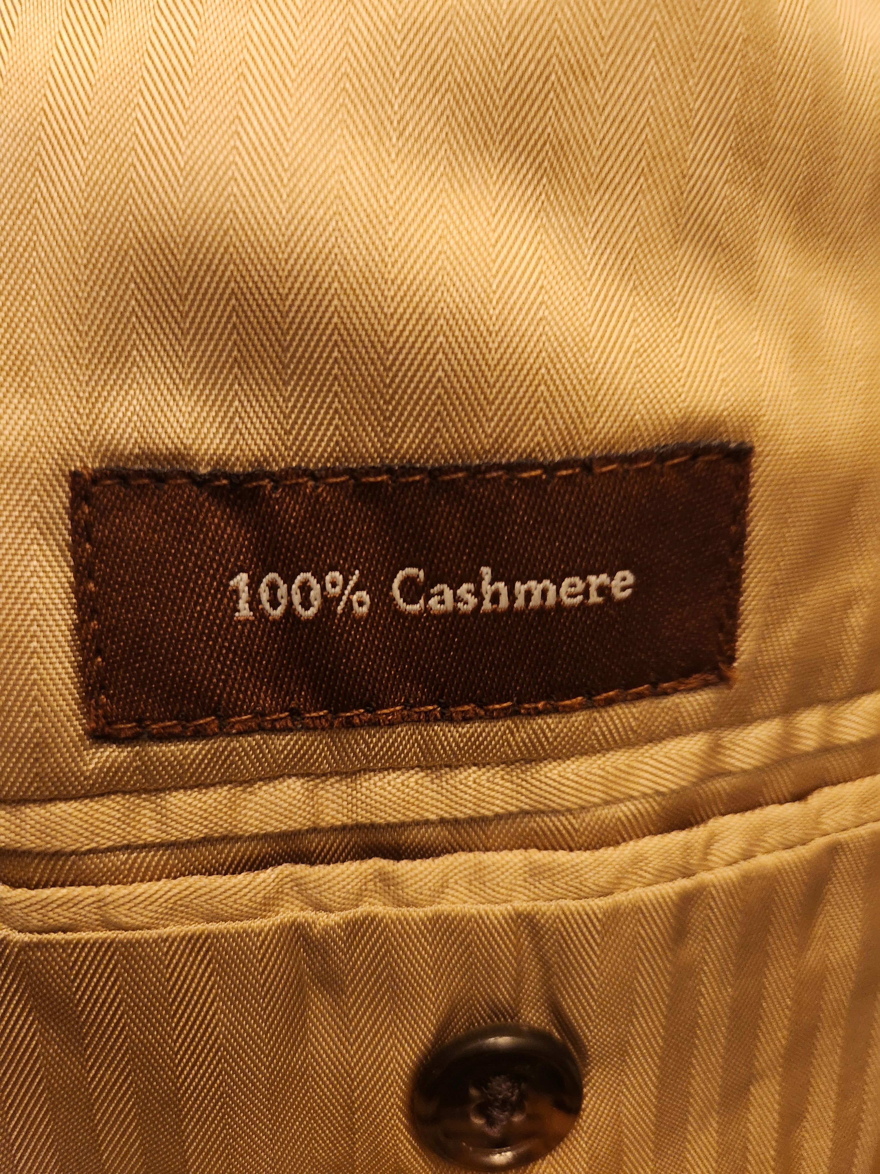 Joseph & Lyman Vintage 100% Cashmere Brown Blazer Size 44L - 5 Thumbnail