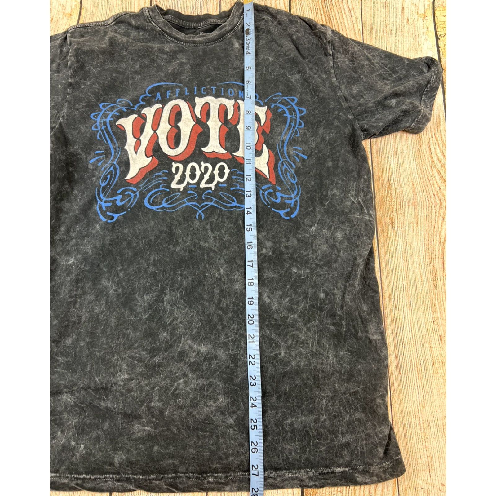 Affliction Affliction T-Shirt Vote 2020 Medium Mens Gray Designer Pre owned Good condition Size US M / EU 48-50 / 2 - 4 Thumbnail