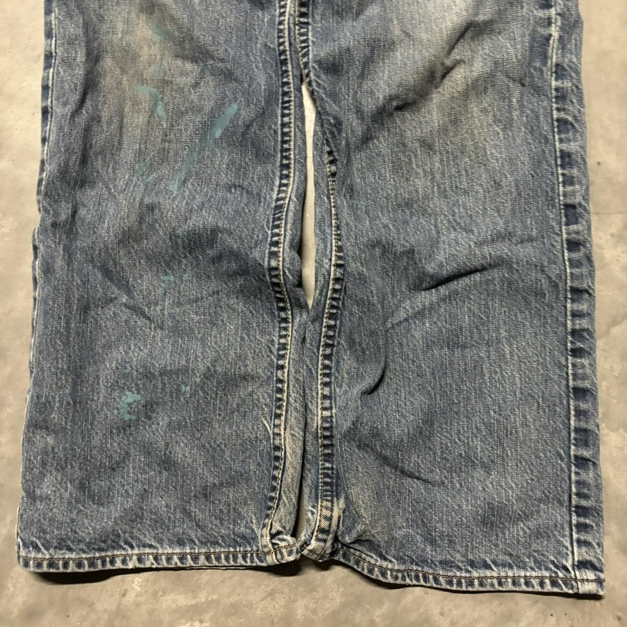 Japanese Brand × Vintage Crazy Vintage Y2K/2000s Grunge Dark Wash Bullhead Denim Jeans! Size US 32 / EU 48 - 6 Thumbnail
