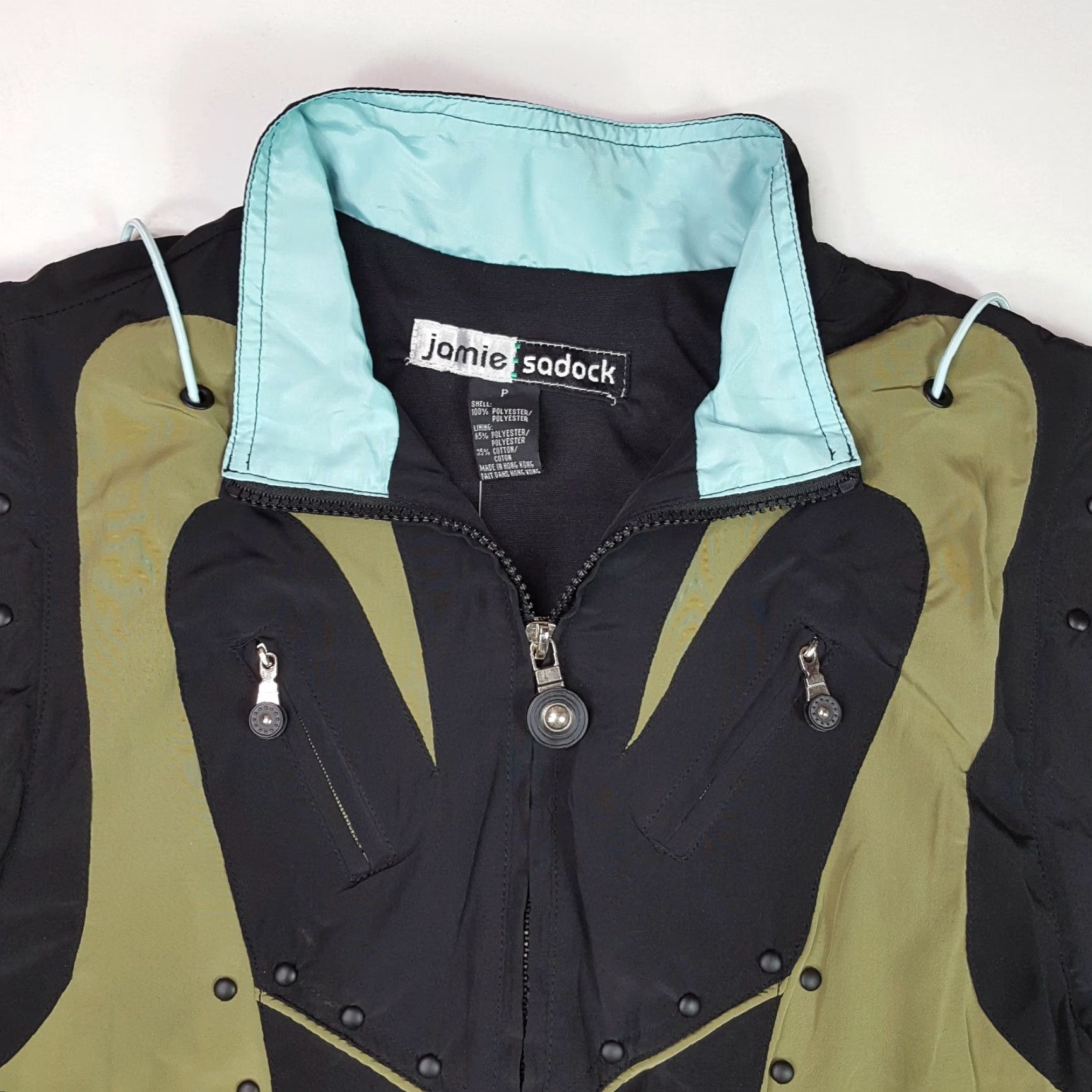 Vintage VINTAGE Jamie Sadock 2 Piece Women's Petite Track Suit Athletic Windbreaker Jacket Pants Size 28" / US 6 / IT 42 - 2 Thumbnail
