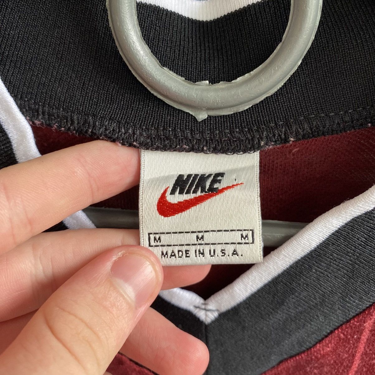 Nike Vintage 90’s Nike small swoosh jersey style y2k tee Size US M / EU 48-50 / 2 - 4 Thumbnail