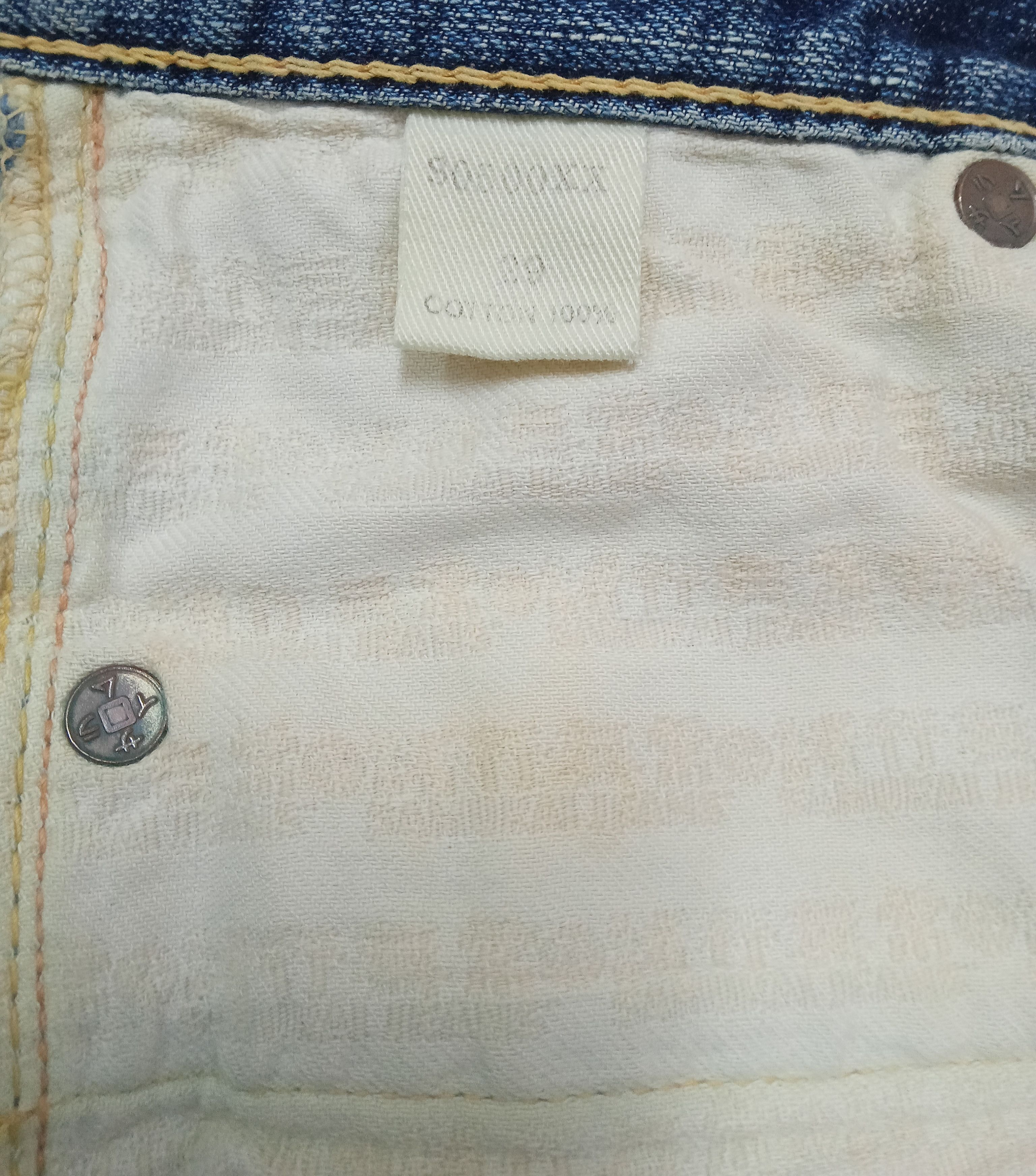 Samurai Jeans Samurai S0500XX Redline Selvedge Distressed Jeans Size US 29 - 4 Thumbnail