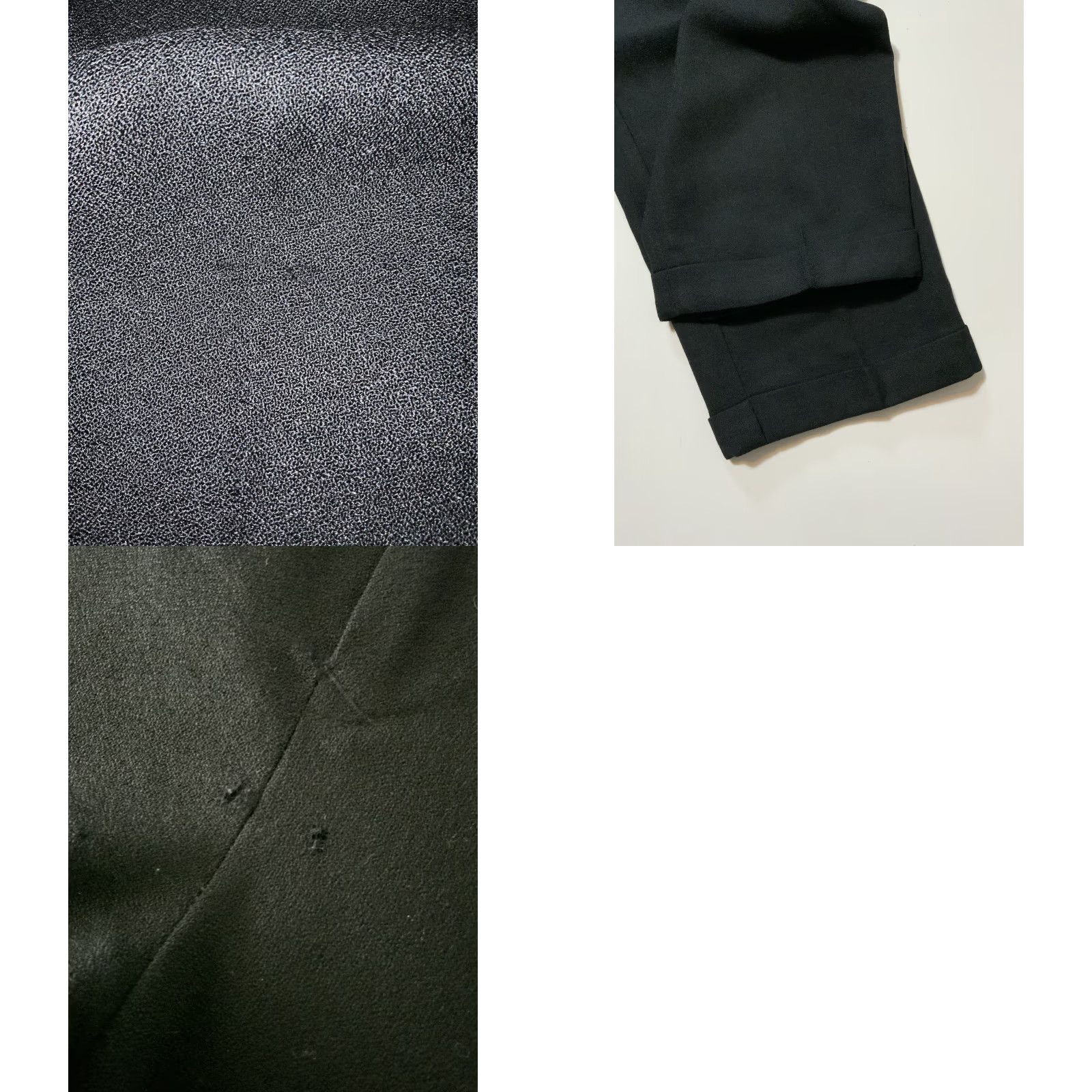 Vintage VINTAGE 80s Studio Tokyo International Japan Wool Black Pleated Cuffed Pants 36 Size US 36 / EU 52 - 9 Thumbnail