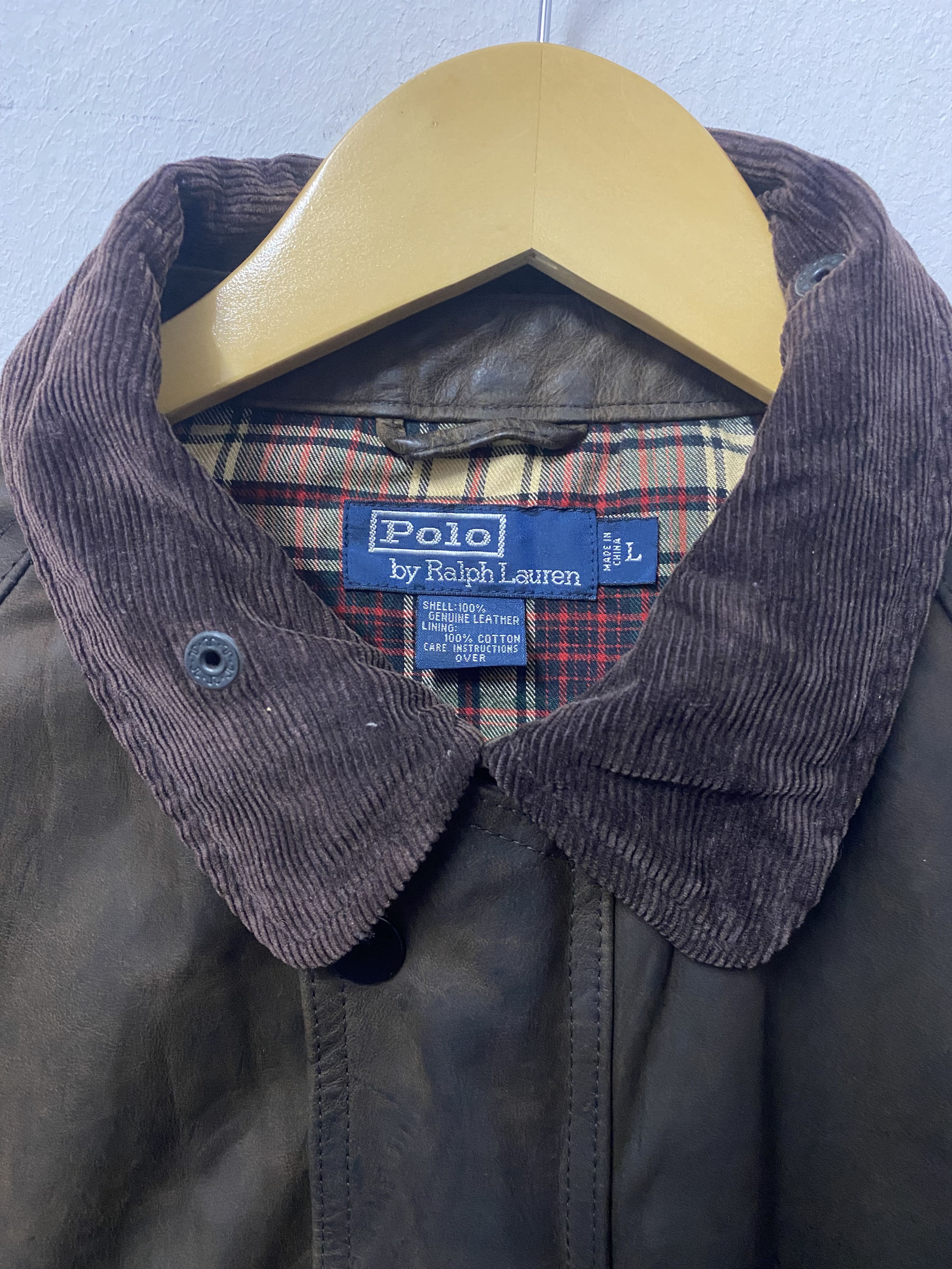 Polo Ralph Lauren VTG Polo Ralph Lauren Genuine Leather Hunting Jacket Size US L / EU 52-54 / 3 - 8 Thumbnail