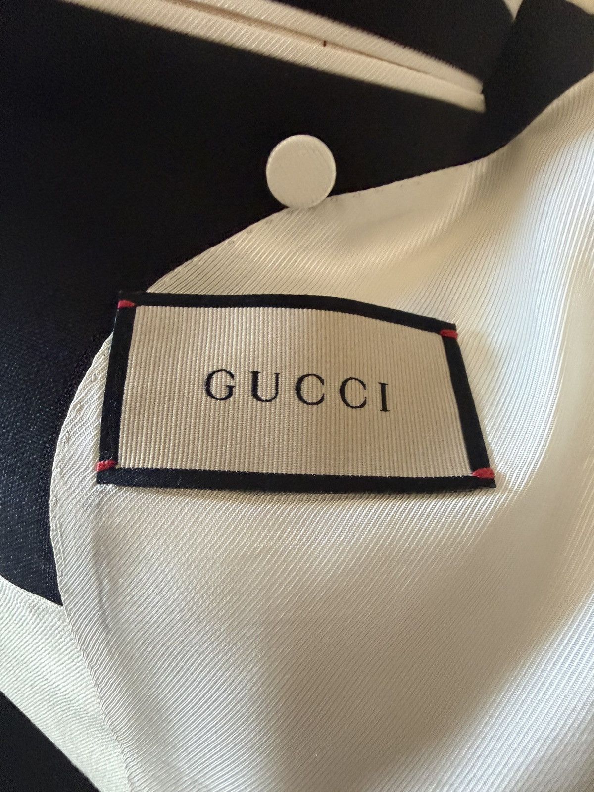 Gucci Gucci Ivory Tuxedo Jacket SS23 Size 46R - 7 Thumbnail