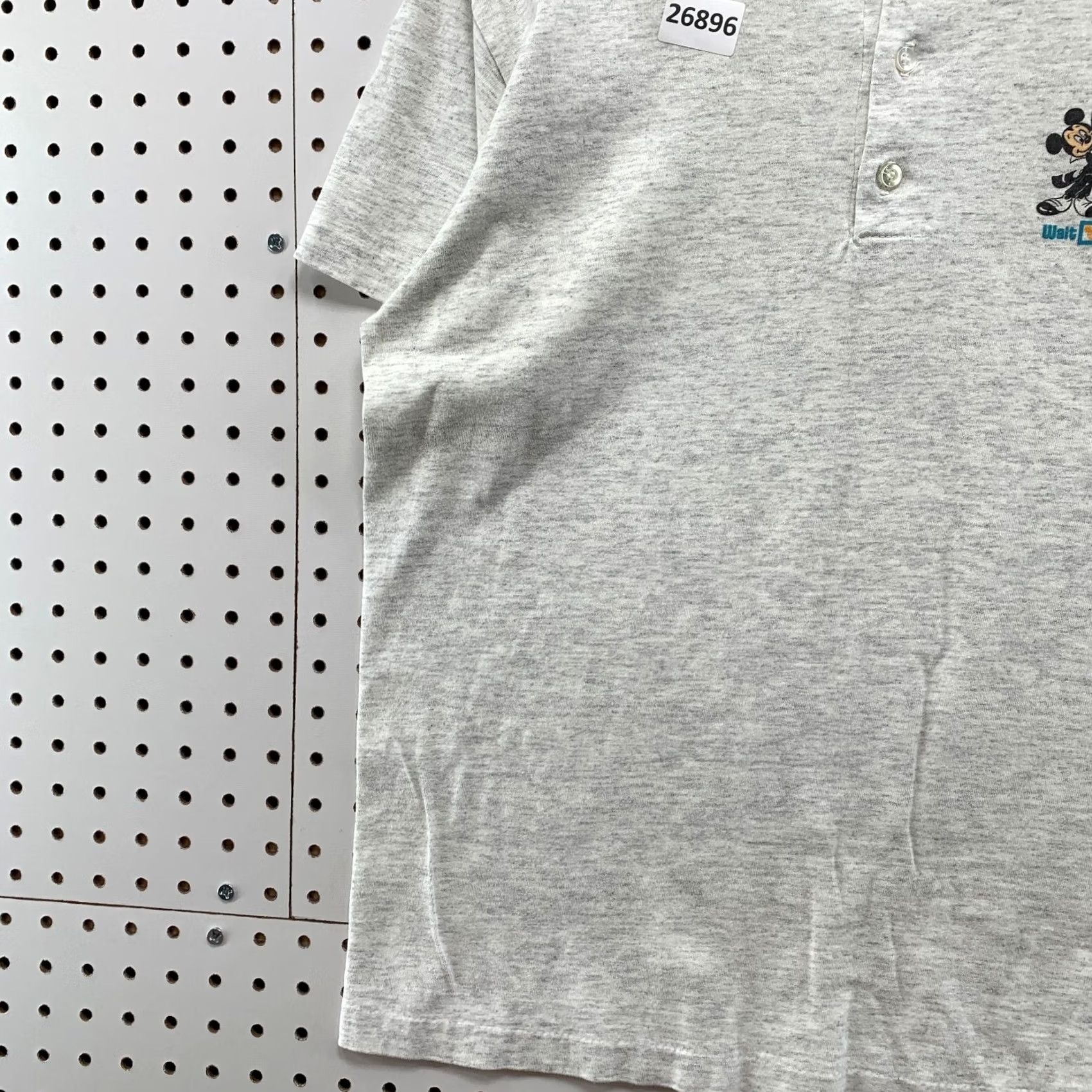 Disney Vintage 90s Disney Henley Shirt Gray Single Stitch 20th Anniversary Small 21x26 Size US S / EU 44-46 / 1 - 3 Thumbnail