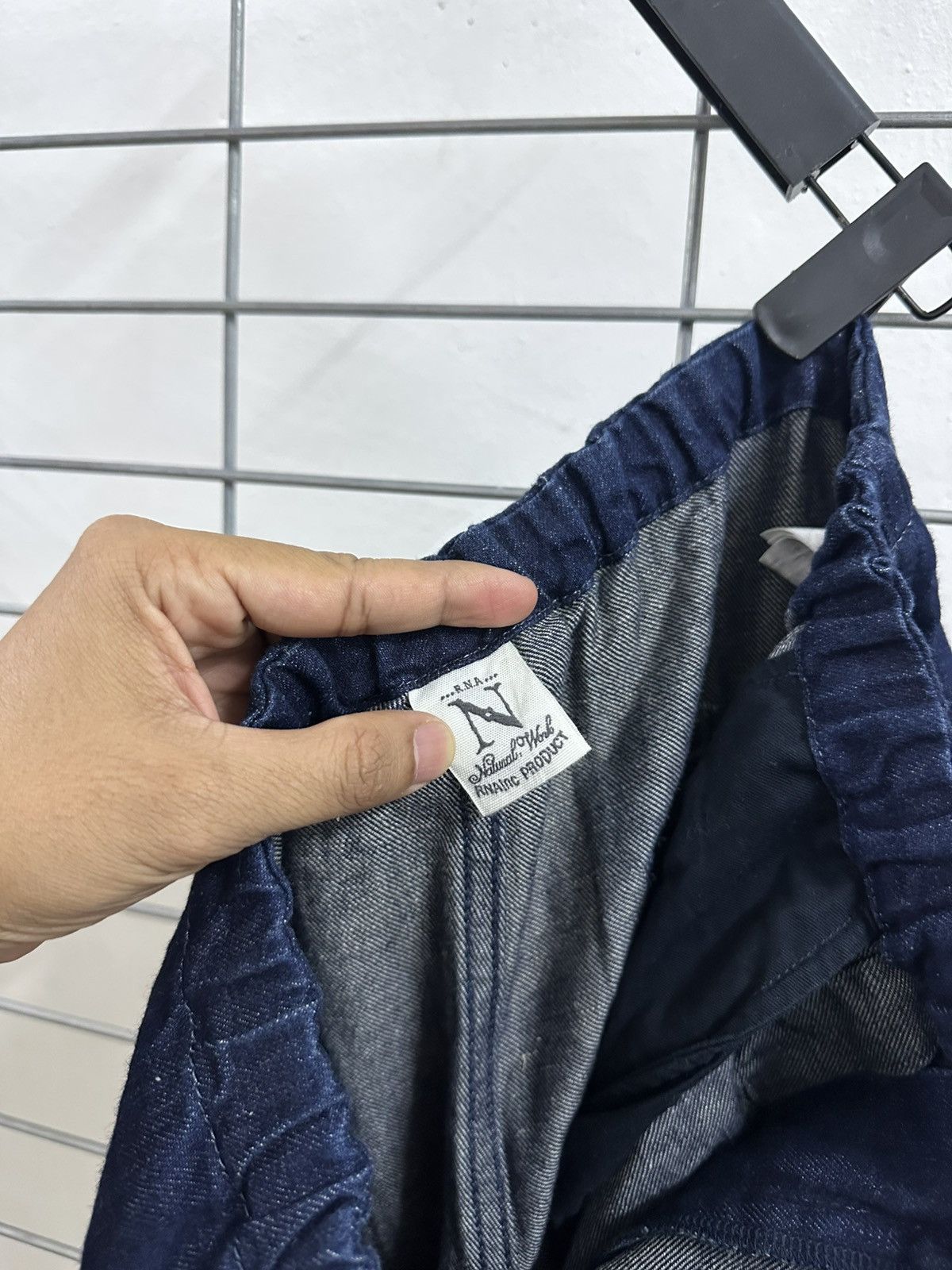 Japanese Brand Rare Beautiful RNA Inc Slanted Flap Pocket Wife Baggy Jeans Size US 32 / EU 48 - 10 Thumbnail