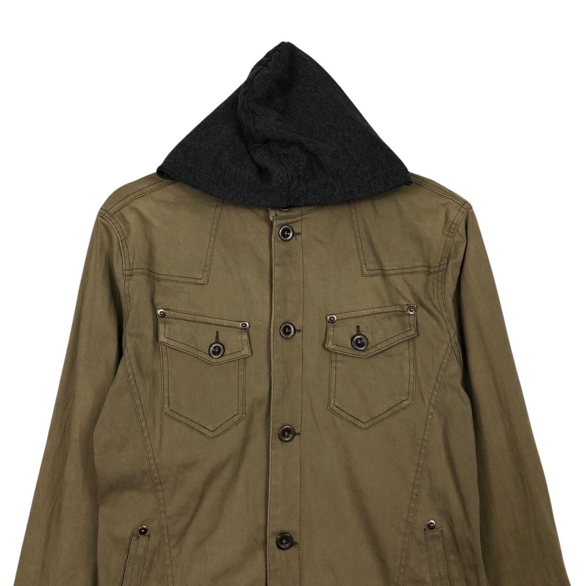 Hysteric Glamour 📌Vintage Biker Jacket Military In The Attic Cargo Pocket Size US L / EU 52-54 / 3 - 4 Thumbnail