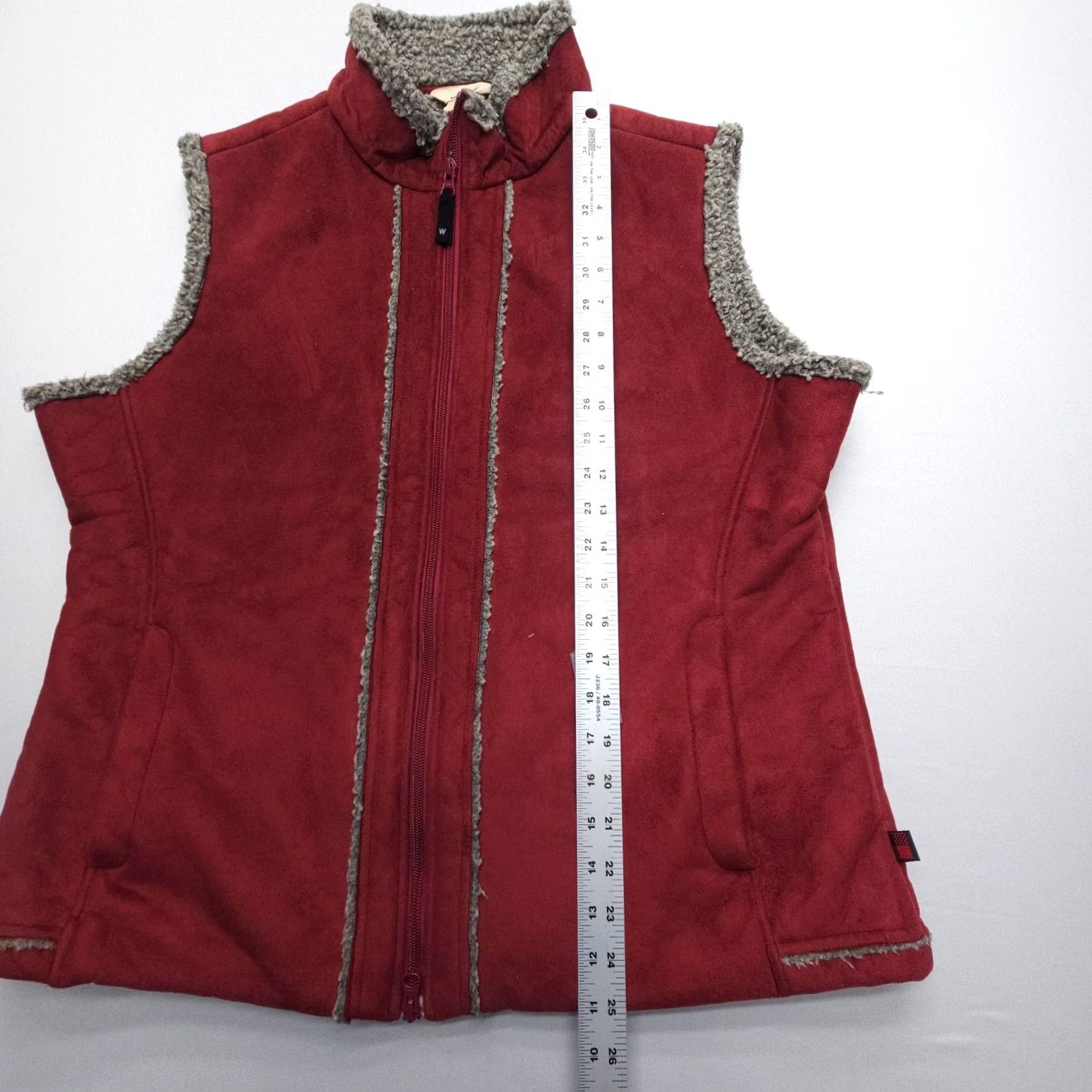 Vintage Woolrich Vest Womens XL Red Full Zip Lined Fleece Southwestern Outdoor Woolrich Size XL / US 12-14 / IT 48-50 - 5 Thumbnail