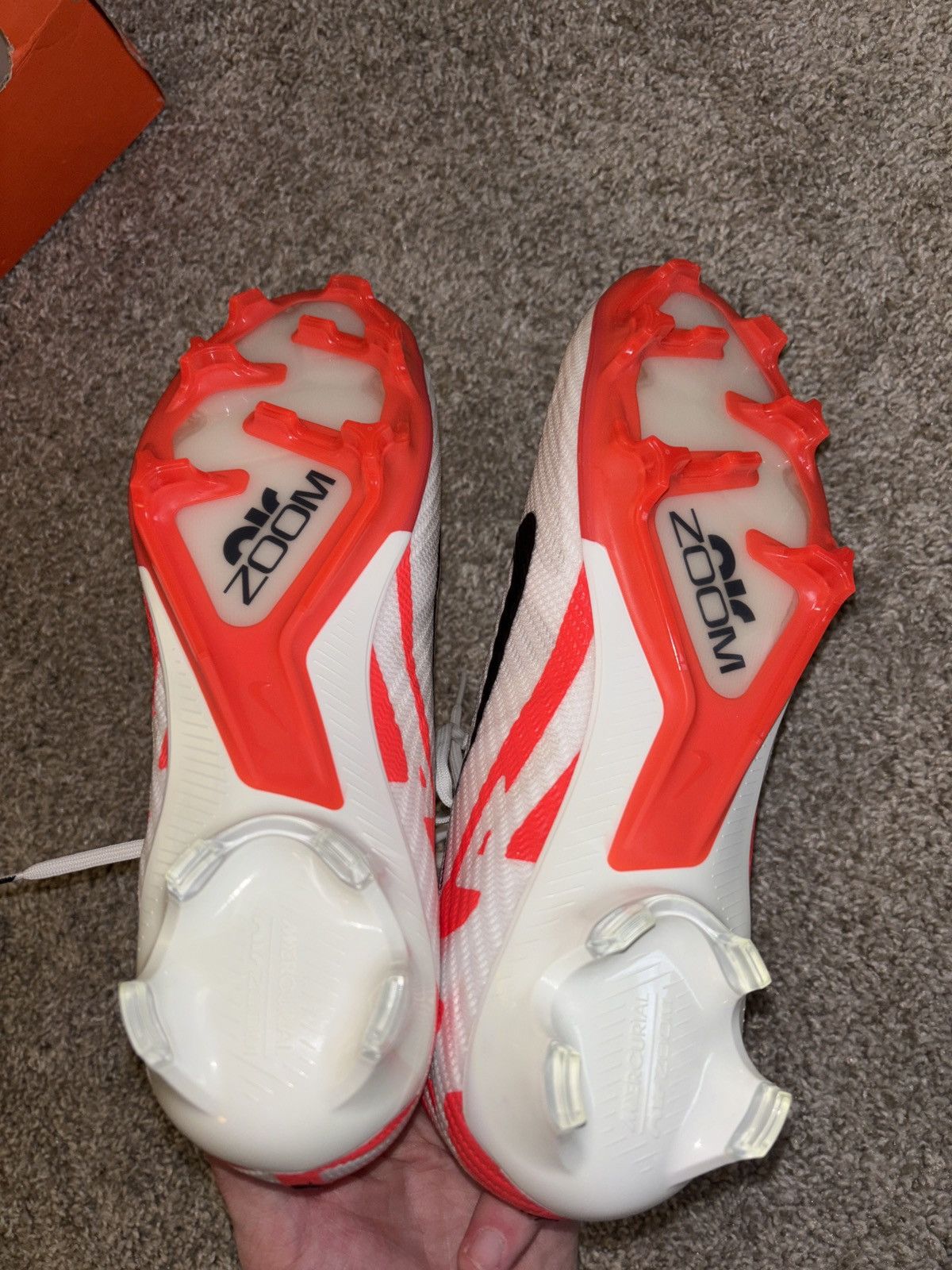 Nike Zoom Vapor 15 Elite FG (Bright Crimson/White) Size US 9 / EU 42 - 5 Thumbnail