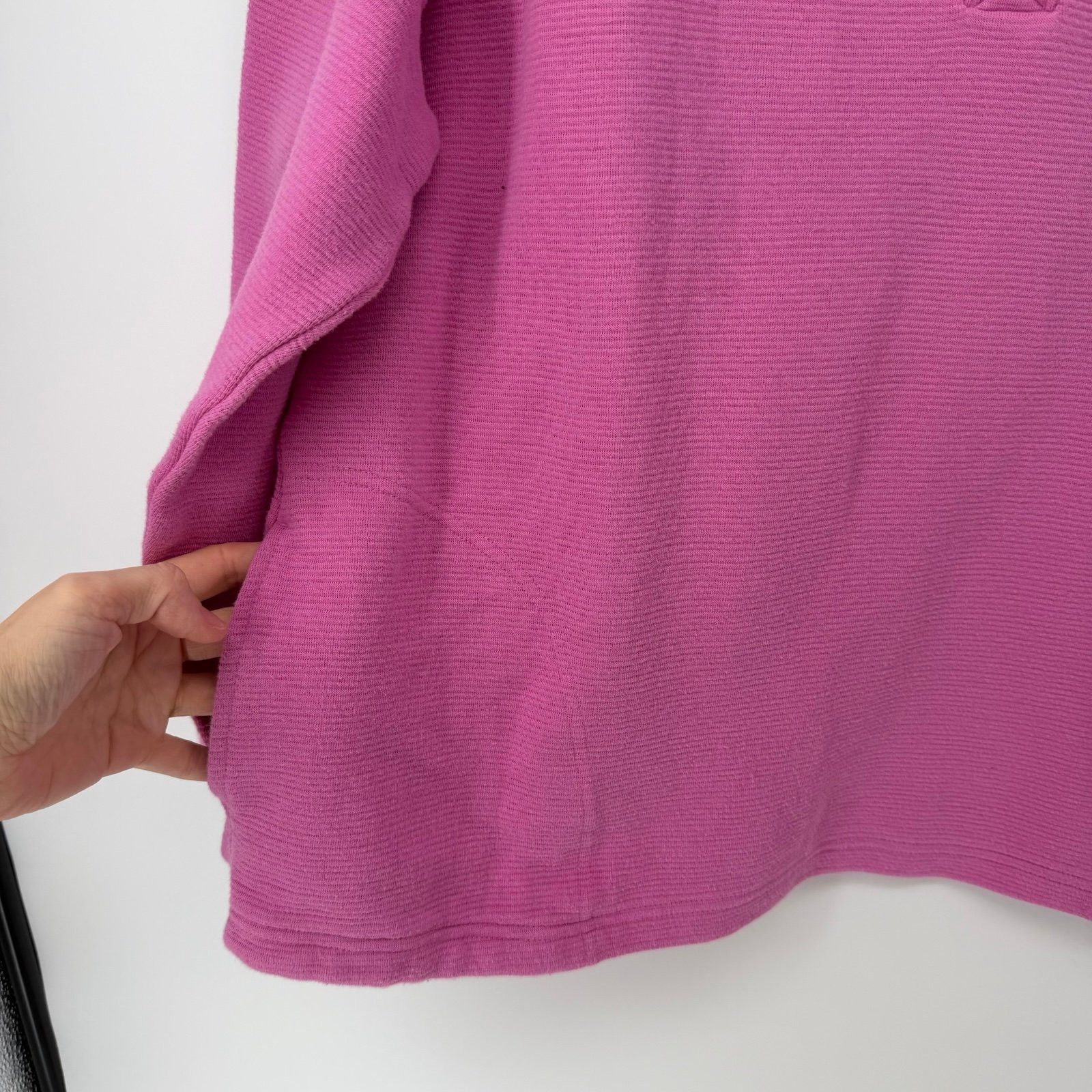 Croft & Barrow Women's Croft & Barrow Open Collar Pink Cotton Pullover XL Size XL / US 12-14 / IT 48-50 - 2 Thumbnail