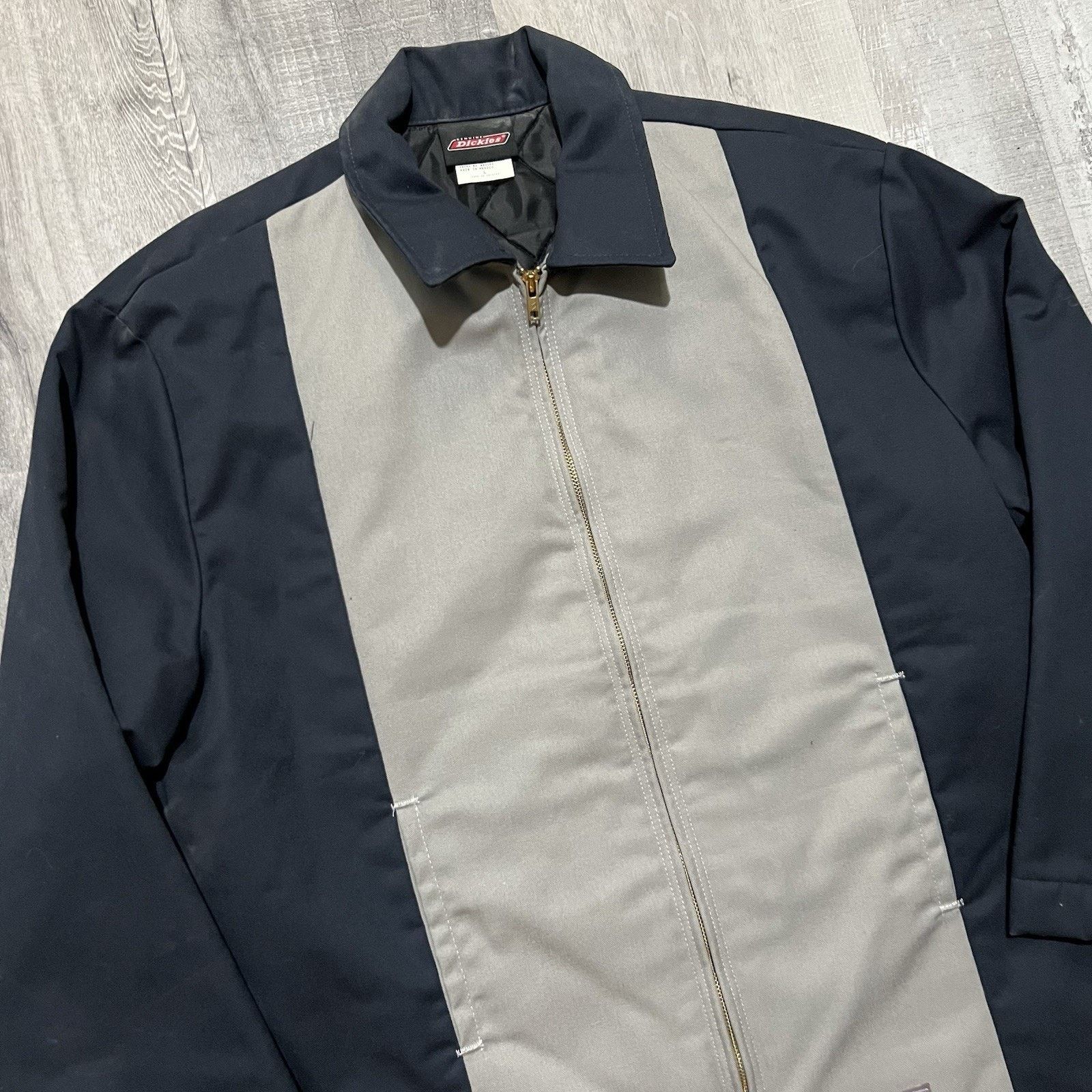 Dickies Dickies Two Tone Quilted Work Jacket Y2K Grey/Navy Blue L Size US XL / EU 56 / 4 - 4 Thumbnail