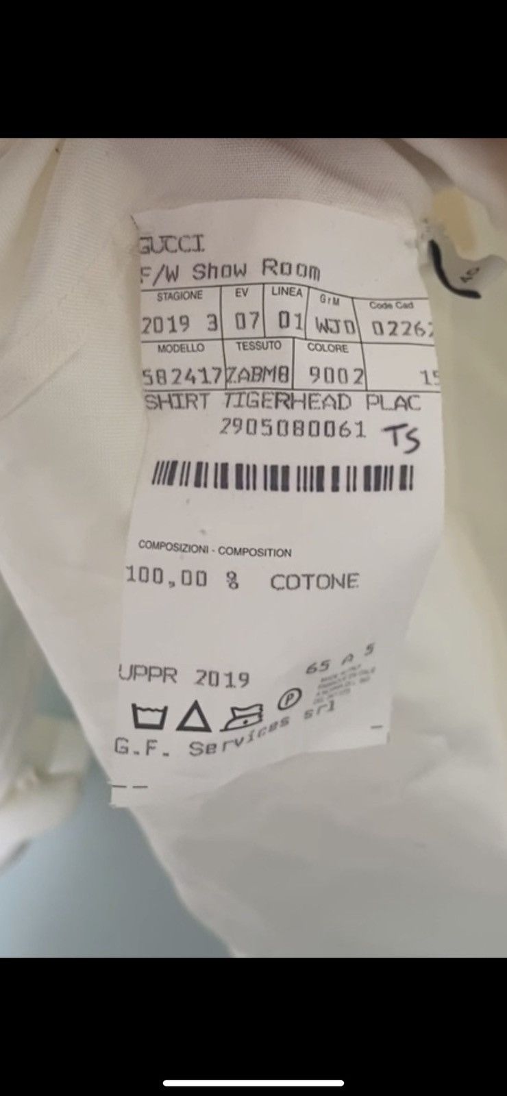 Gucci Gucci Ram Button-Down Collar Cotton Shirt in White Size S / US 4 / IT 40 - 3 Thumbnail