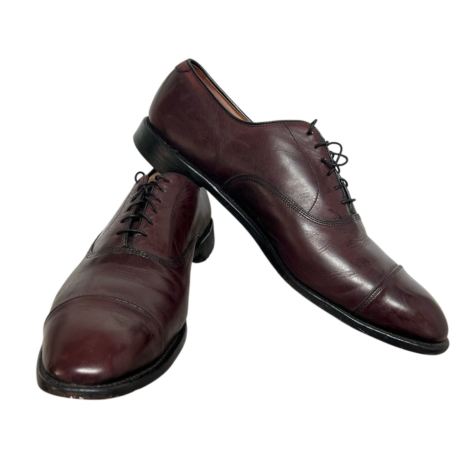 Allen Edmonds Allen Edmonds Men's Brown Park Avenue Cap Toe Oxford 15 D Size US 15 / EU 48 - 4 Thumbnail