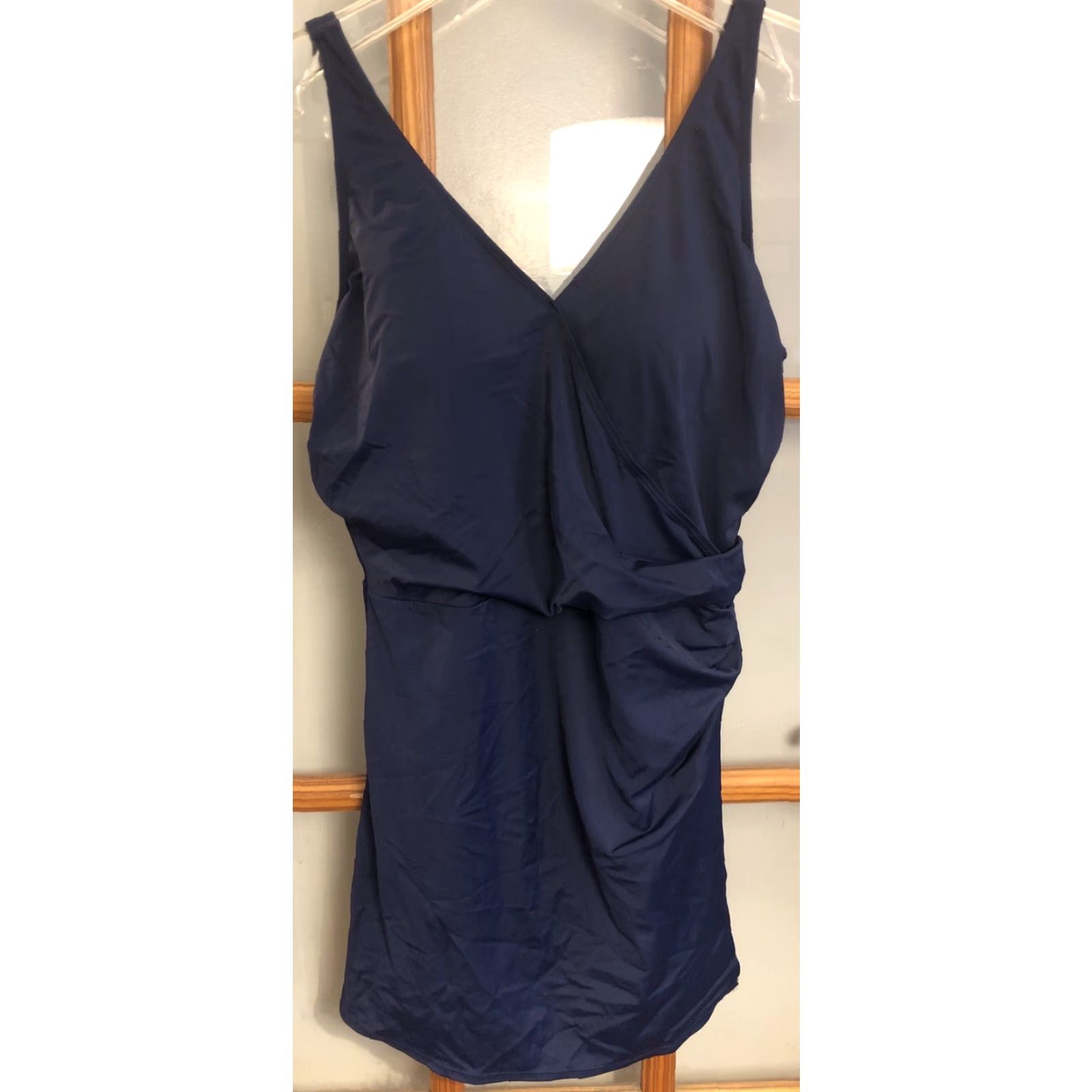 CO D & Co Women One Piece Swimsuit Beach Navy Blue Size 12 Bathing Suit Dress Size XL / US 12-14 / IT 48-50 - 2 Thumbnail
