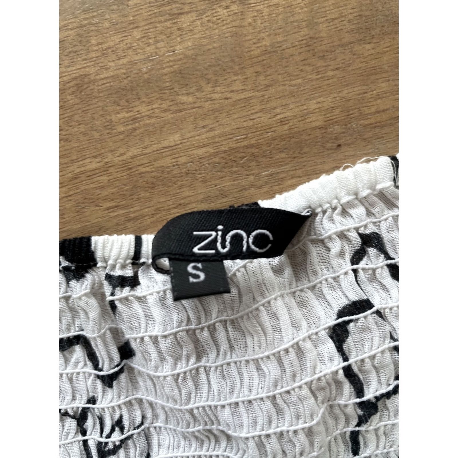 Vintage Zinc Black and White Floral Strapless Sleeveless Ribbon Dress S Size S / US 4 / IT 40 - 4 Thumbnail