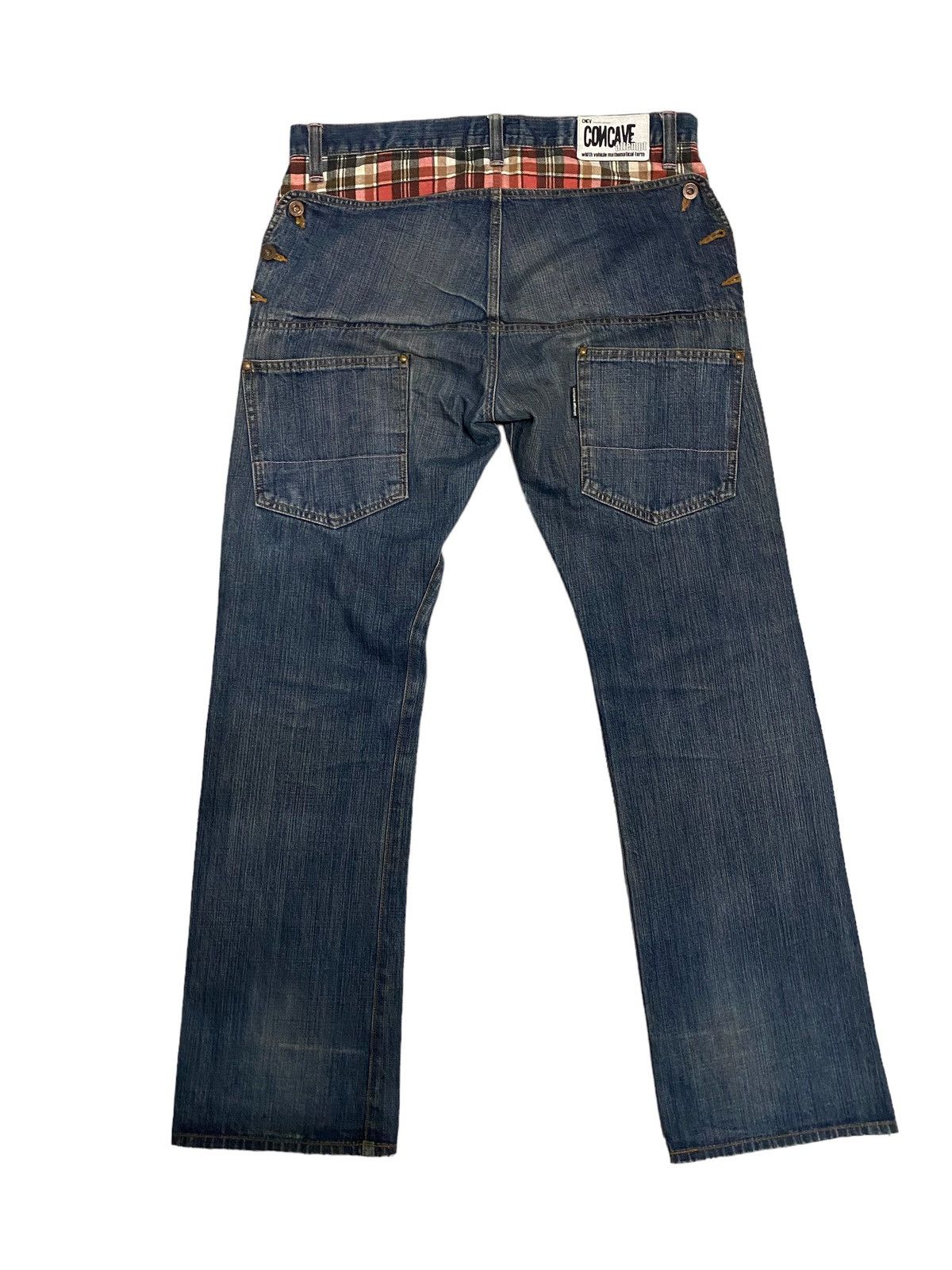 image of Distressed Denim x Vintage Offervintage Cncv Concave Attempt Denim Jeans in Blue, Men's (Size 36)