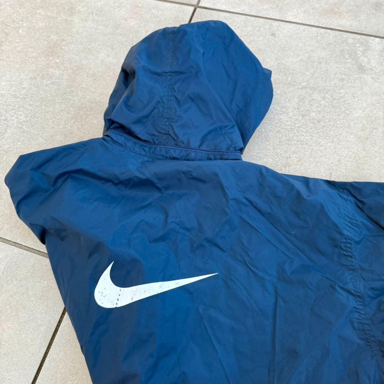 Nike Nike Jacket Windbreaker Navy Swoosh 90s Vintage Size US L / EU 52-54 / 3 - 6 Thumbnail