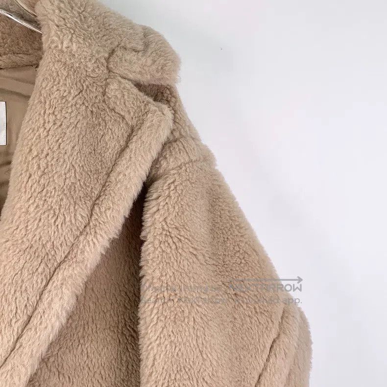 Max Mara Max Mara Khaki Alpaca Wool Collar Double Breasted Coat Size S / US 4 / IT 40 - 3 Thumbnail