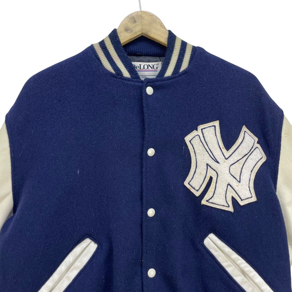 Delong × MLB × Starter 💥Vintage Delong Mlb New York Yankees Varsity Letterman Size US M / EU 48-50 / 2 - 3 Thumbnail