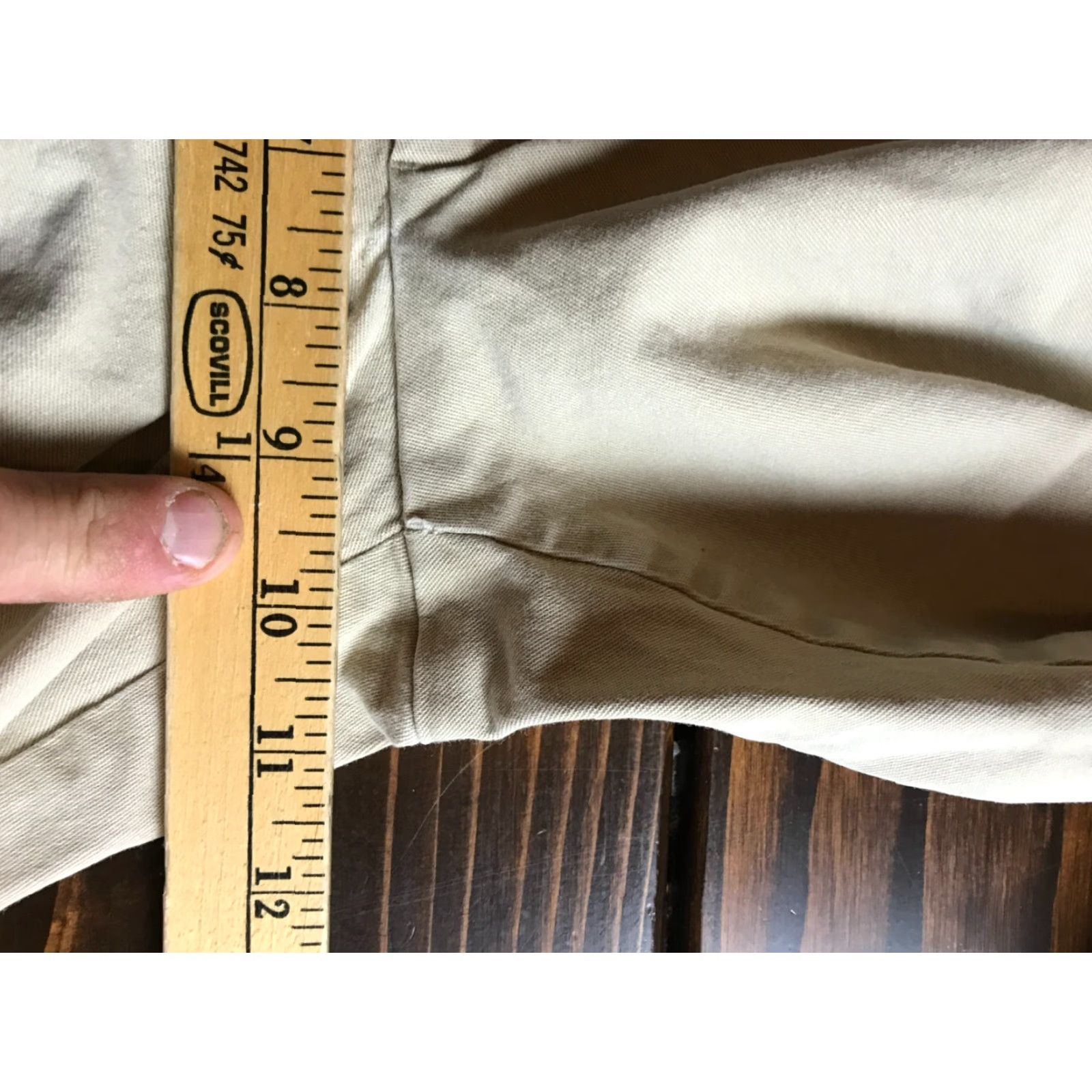 Old Navy Old Navy Pants Men's 30x30 Tan Straight Built in Flex Flat Front Chino Casual Travel Regular Size 30 Brown Inseam 30 in Mens Size US 30 / EU 46 - 5 Thumbnail