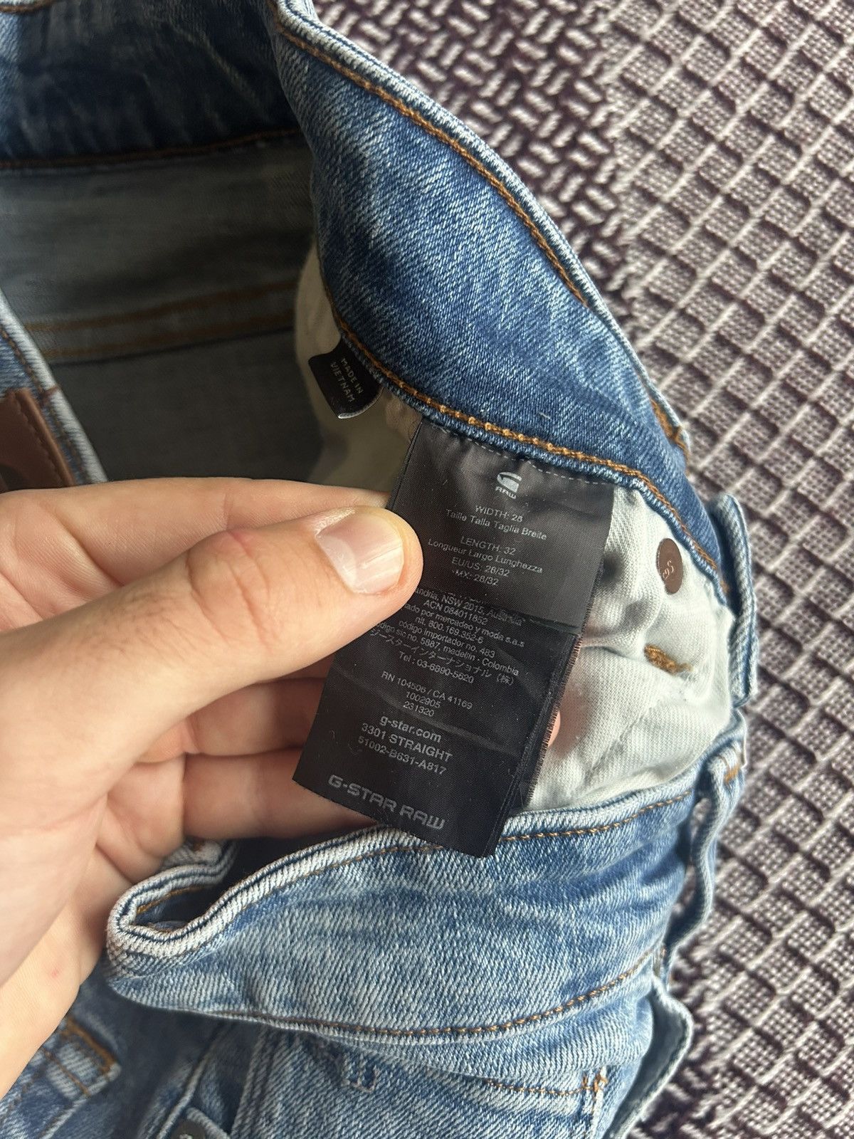 G-Star G-star Raw 3301 Straight Denim Jeans Streetwear Size 28 x 32 Size 28" / US 6 / IT 42 - 9 Thumbnail