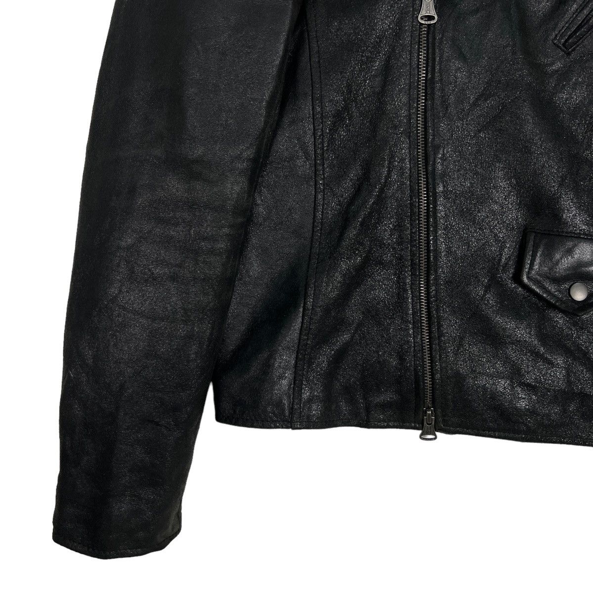 Issey Miyake 🔥 SENSE OF PLACE GOAT HIDE LEATHER MOTO JACKET Size US S / EU 44-46 / 1 - 4 Thumbnail