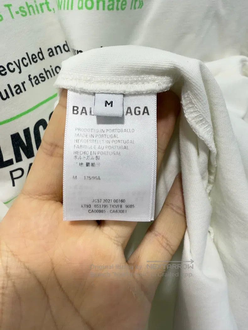 Balenciaga Balenciaga White Eco-Friendly Short Sleeve, Size M Size US M / EU 48-50 / 2 - 4 Thumbnail