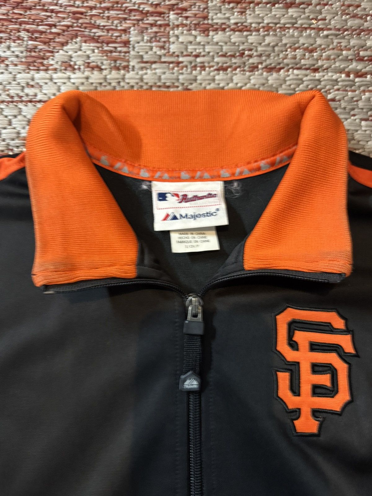 Majestic San Francisco Giants Majestic Men’s Warm Up Jacket Sz S Size US S / EU 44-46 / 1 - 3 Thumbnail