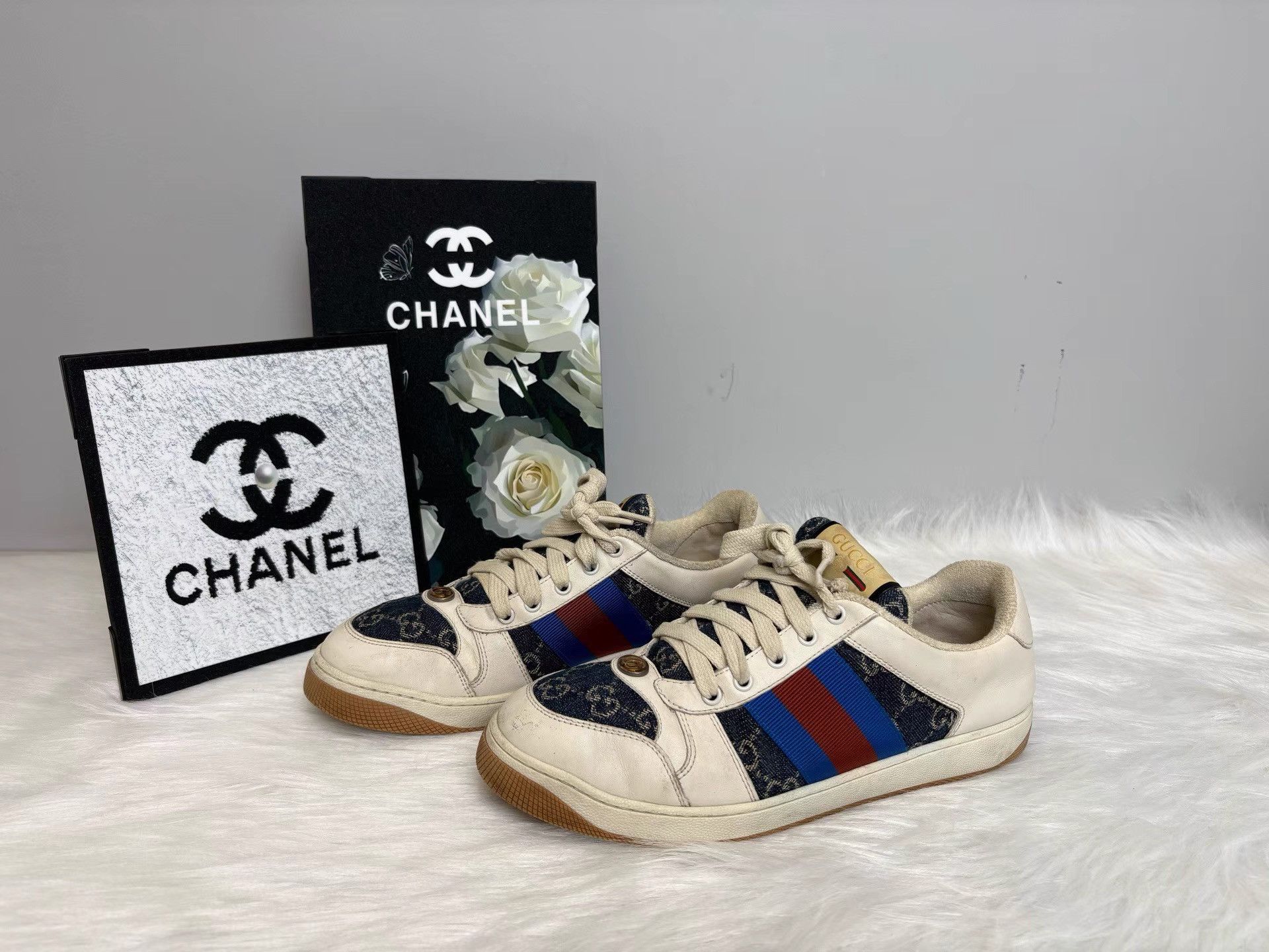 Gucci Gucci Screener Sneakers K36 Size US 9.5 / EU 42-43 - 1 Thumbnail