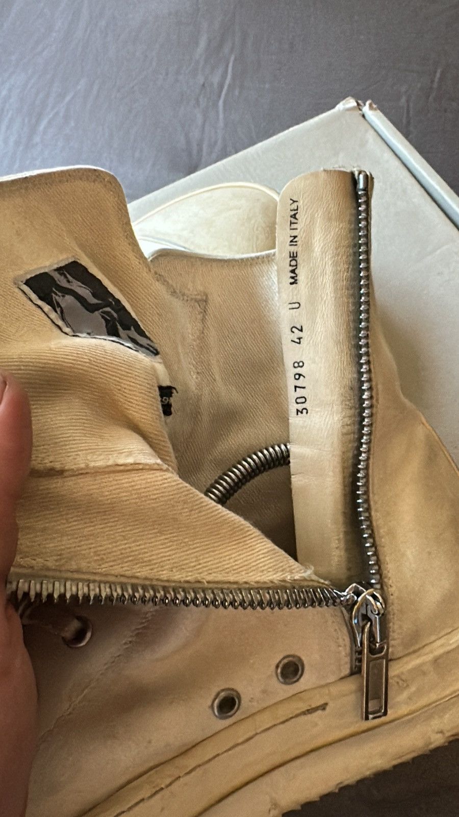 Rick Owens Drkshdw DrkShdw Natural Ramones Size US 9 / EU 42 - 5 Thumbnail