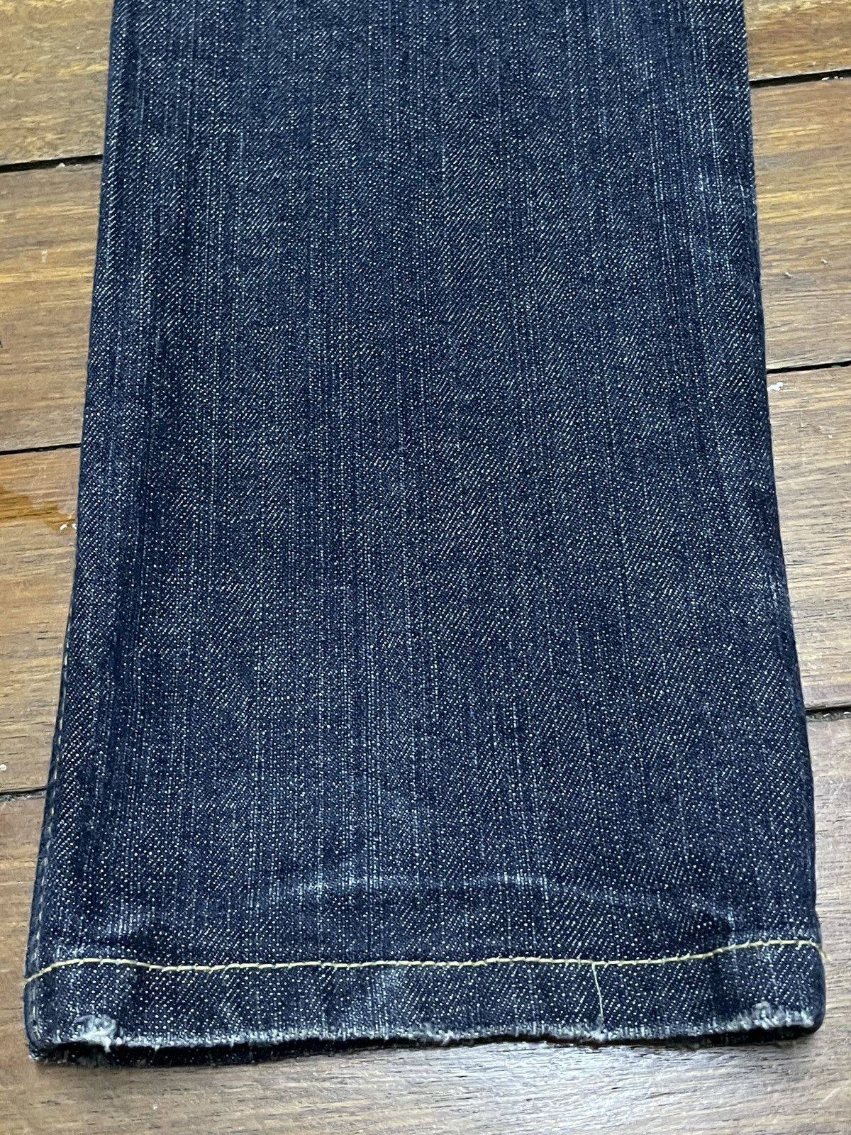 Le Grande Bleu (L.G.B.) Rare Design Vintage Japanese Brand Tip Top Jeans 1990s Size US 31 - 7 Thumbnail