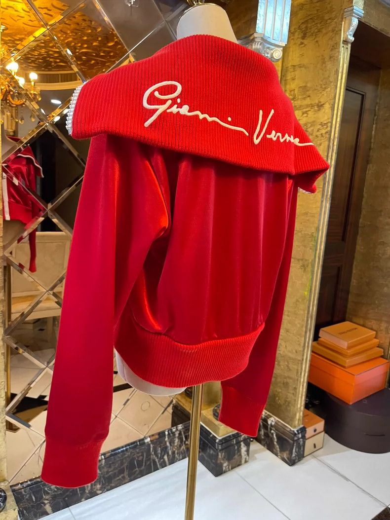 Versace Versace Zipper logo embroidered sweatshirt jacket Size M / US 6-8 / IT 42-44 - 7 Thumbnail