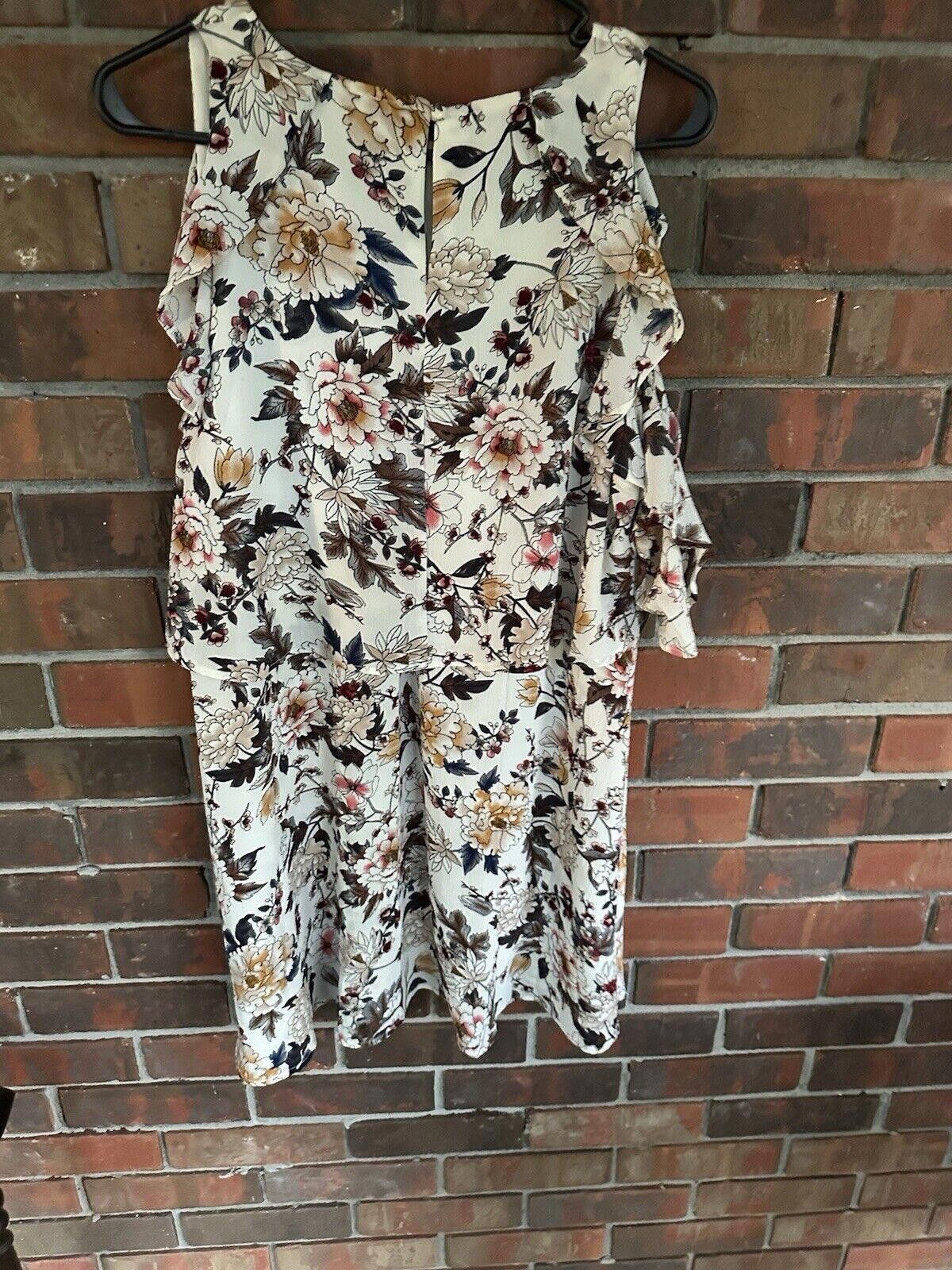 Designer womens umgee dresses large Cold Shoulder Floral Size L / US 10 / IT 46 - 4 Thumbnail