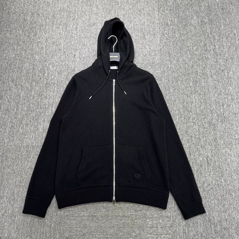 Dior Dior Letter embroidery cashmere zipper sweatshirt jacket 25 Size US XXL / EU 58 / 5 - 1 Thumbnail