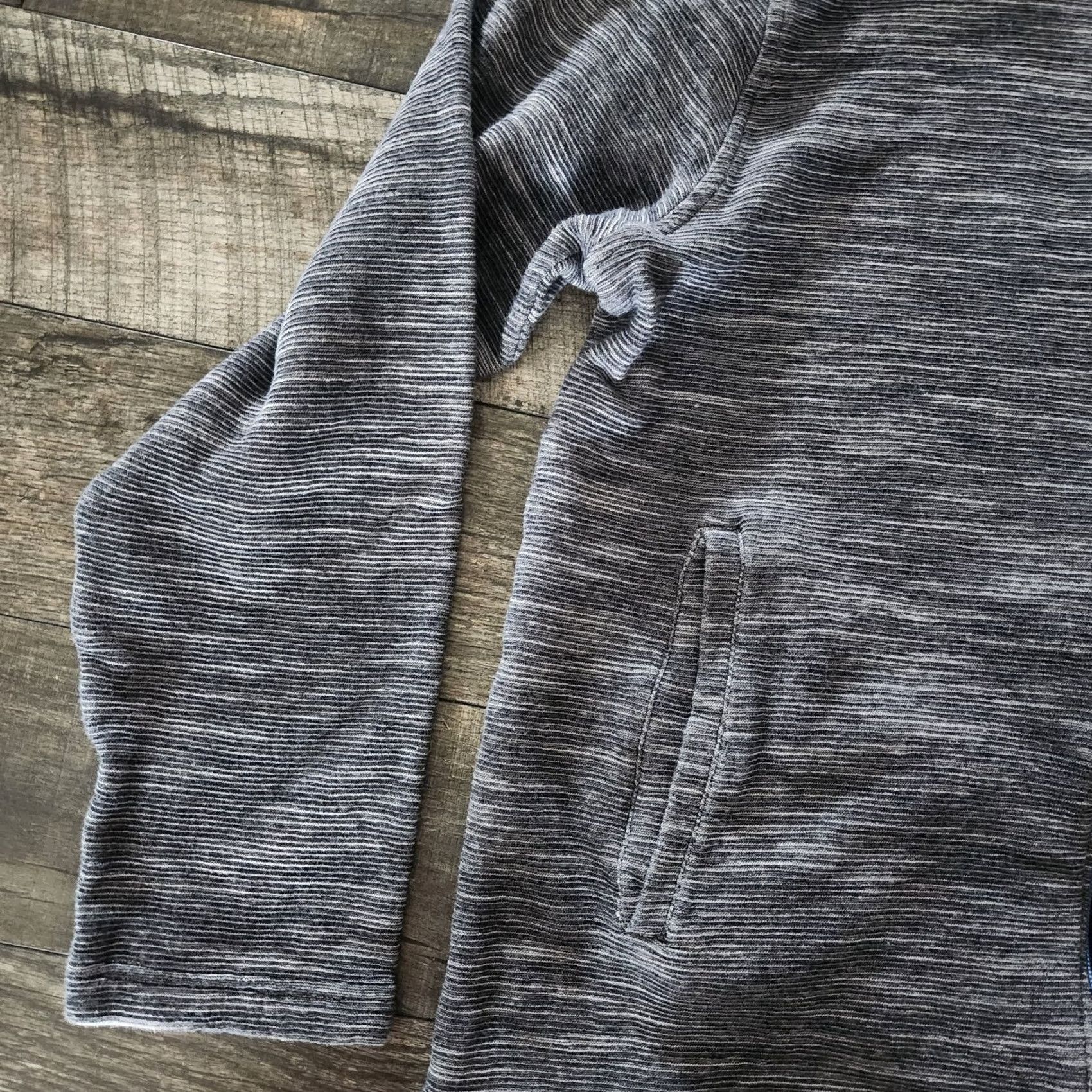Robert Graham Robert Graham Full Zip Sweater Mens Large Gray Ribbed Knit Lightweight Jacket Size US L / EU 52-54 / 3 - 5 Thumbnail