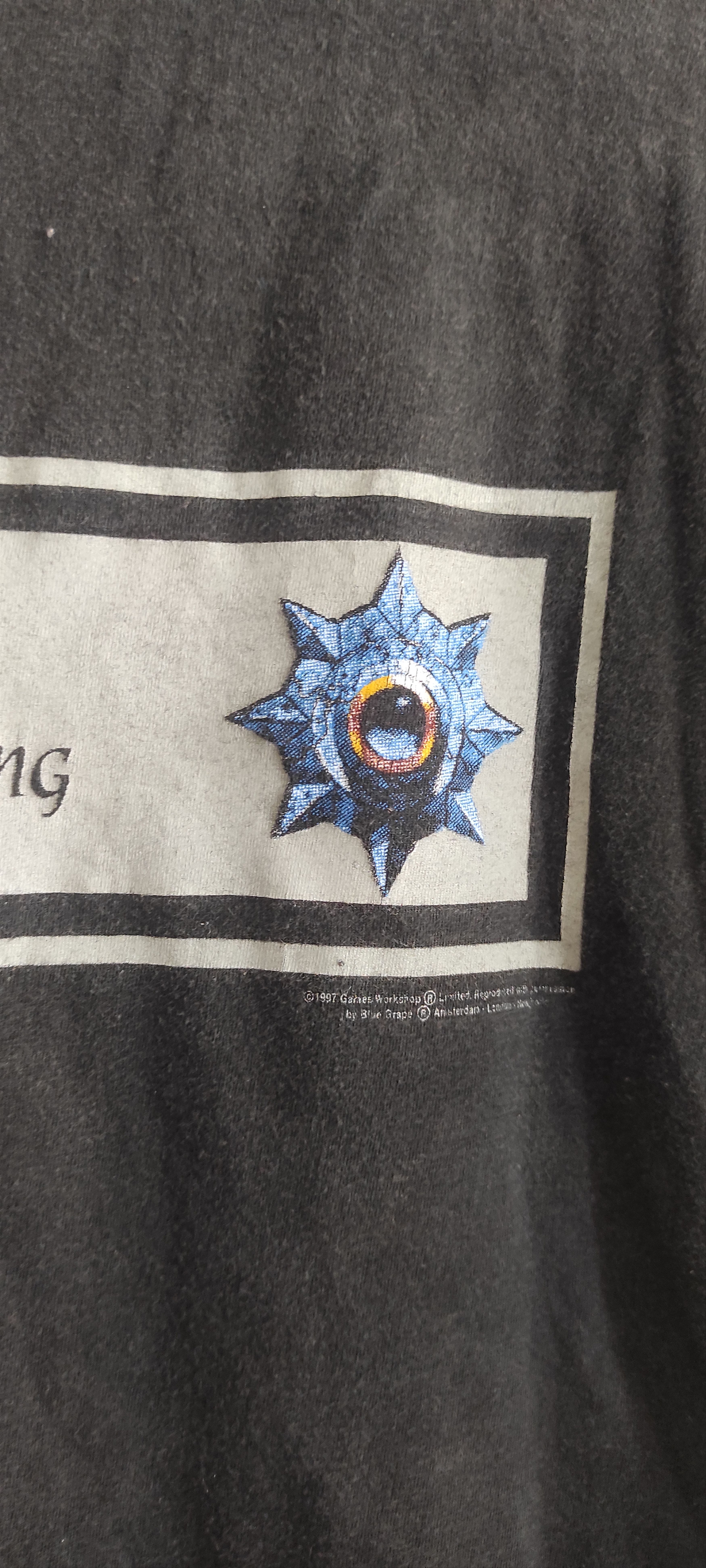 Vintage Warhammer Blue Grape Tee 1997 Innocence Proves Nothing Size US L / EU 52-54 / 3 - 22 Thumbnail