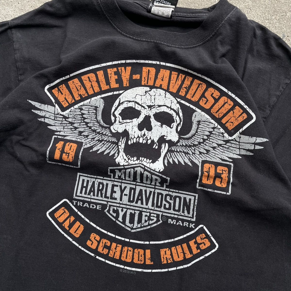 Harley Davidson × Vintage Vintage Harley Davidson chandler Black T-shirt faded Size US S / EU 44-46 / 1 - 3 Thumbnail
