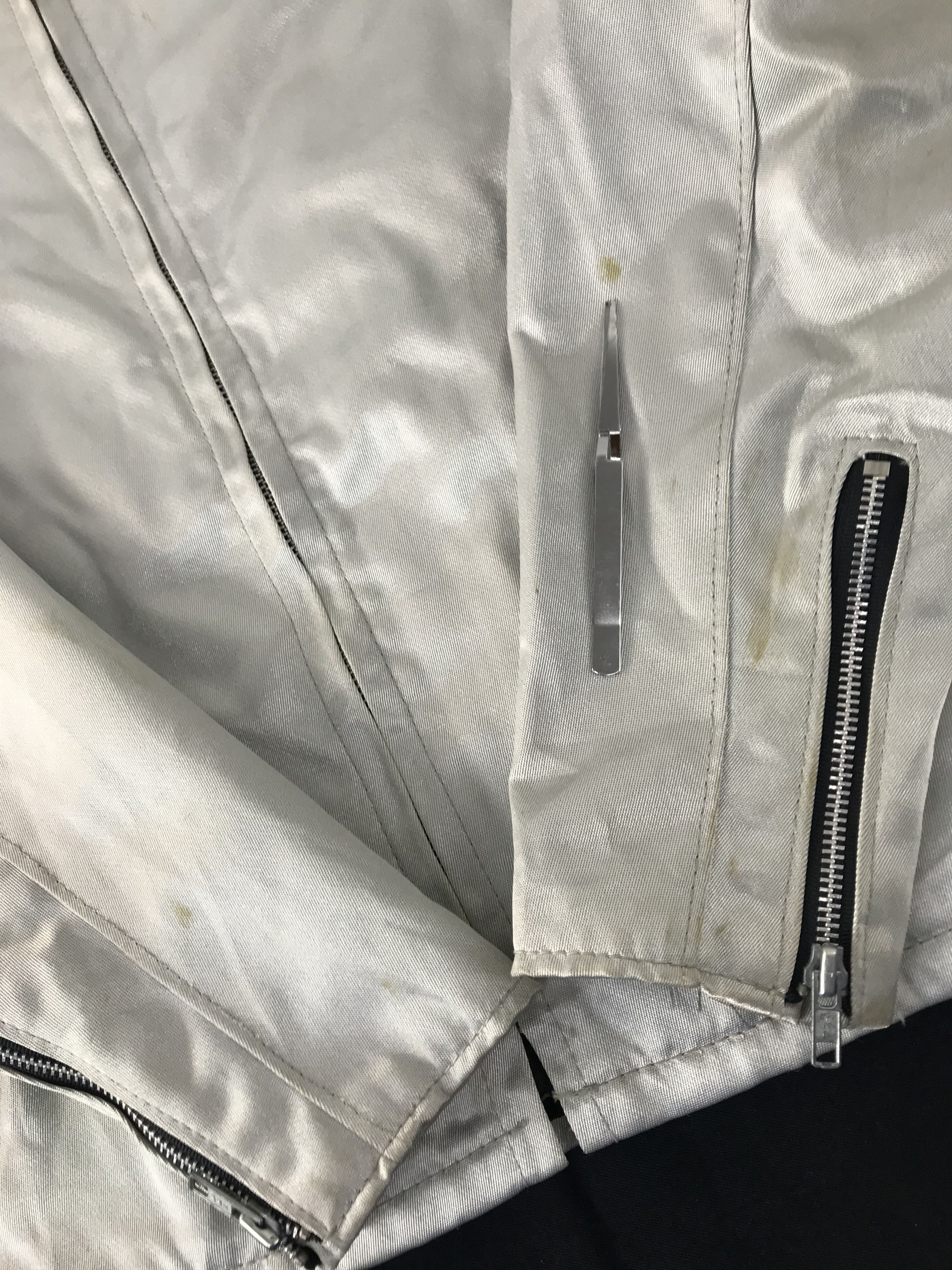 Schott 90s Schott NYC Retro Racer Zipper White Minimalist Jacket Size US M / EU 48-50 / 2 - 13 Thumbnail