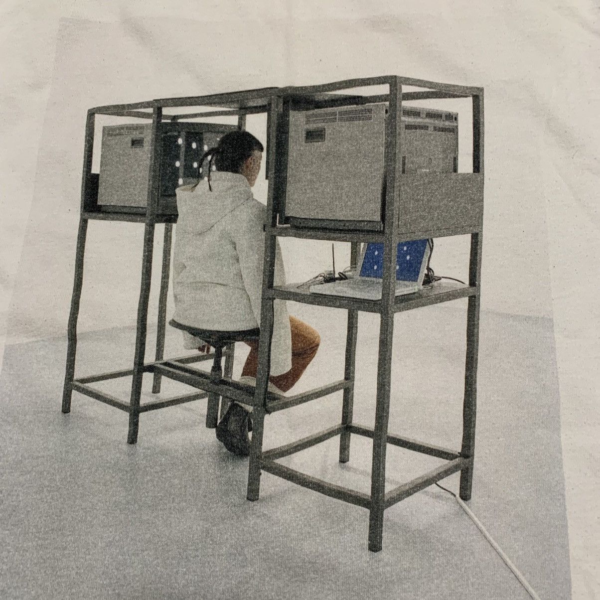 Off-White Off White XS Elevator Music White Tee Virgil Abloh Size US XS / EU 42 / 0 - 3 Thumbnail