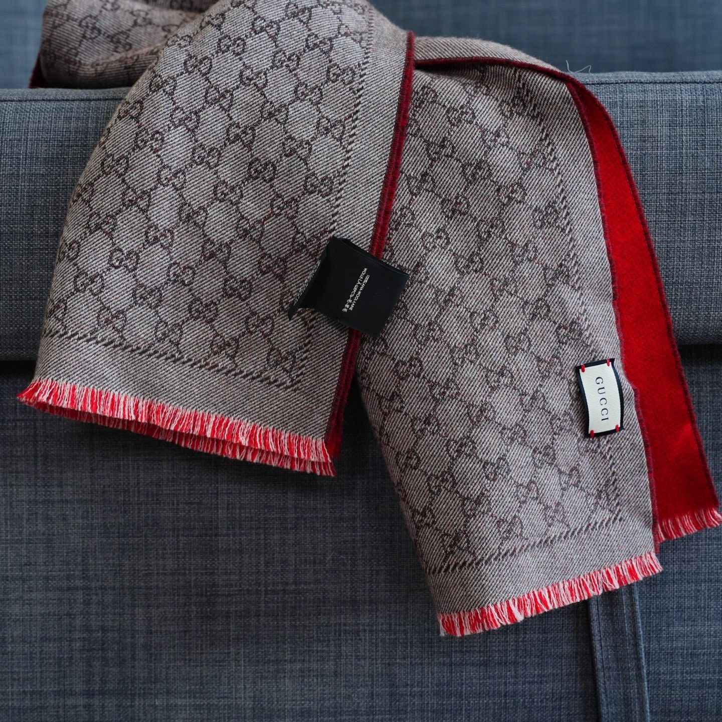 Gucci Gucci Wool Scarf one size Men Size ONE SIZE - 1 Thumbnail